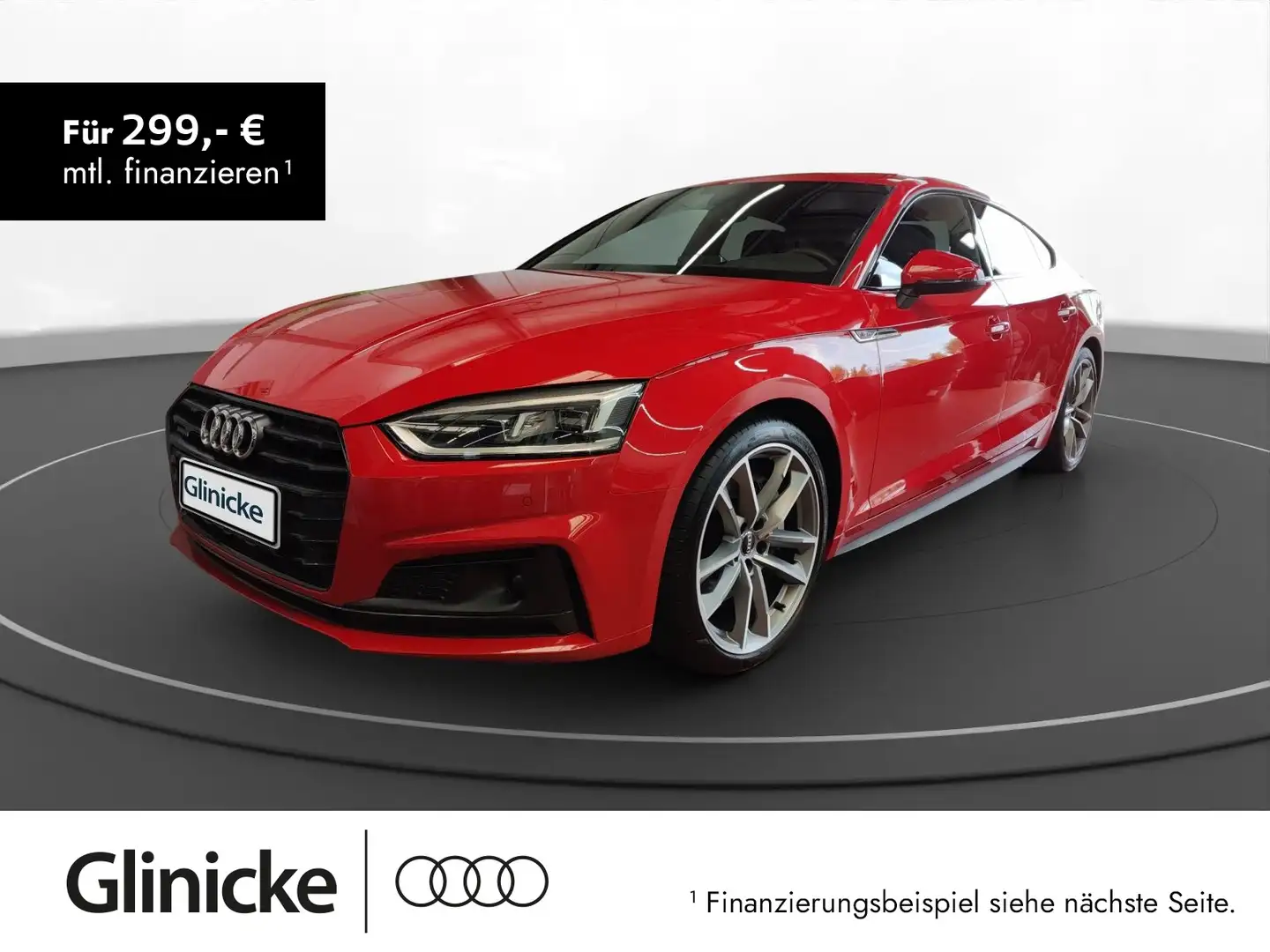 Audi A5 2.0 TFSI quattro S line sport Rouge - 1