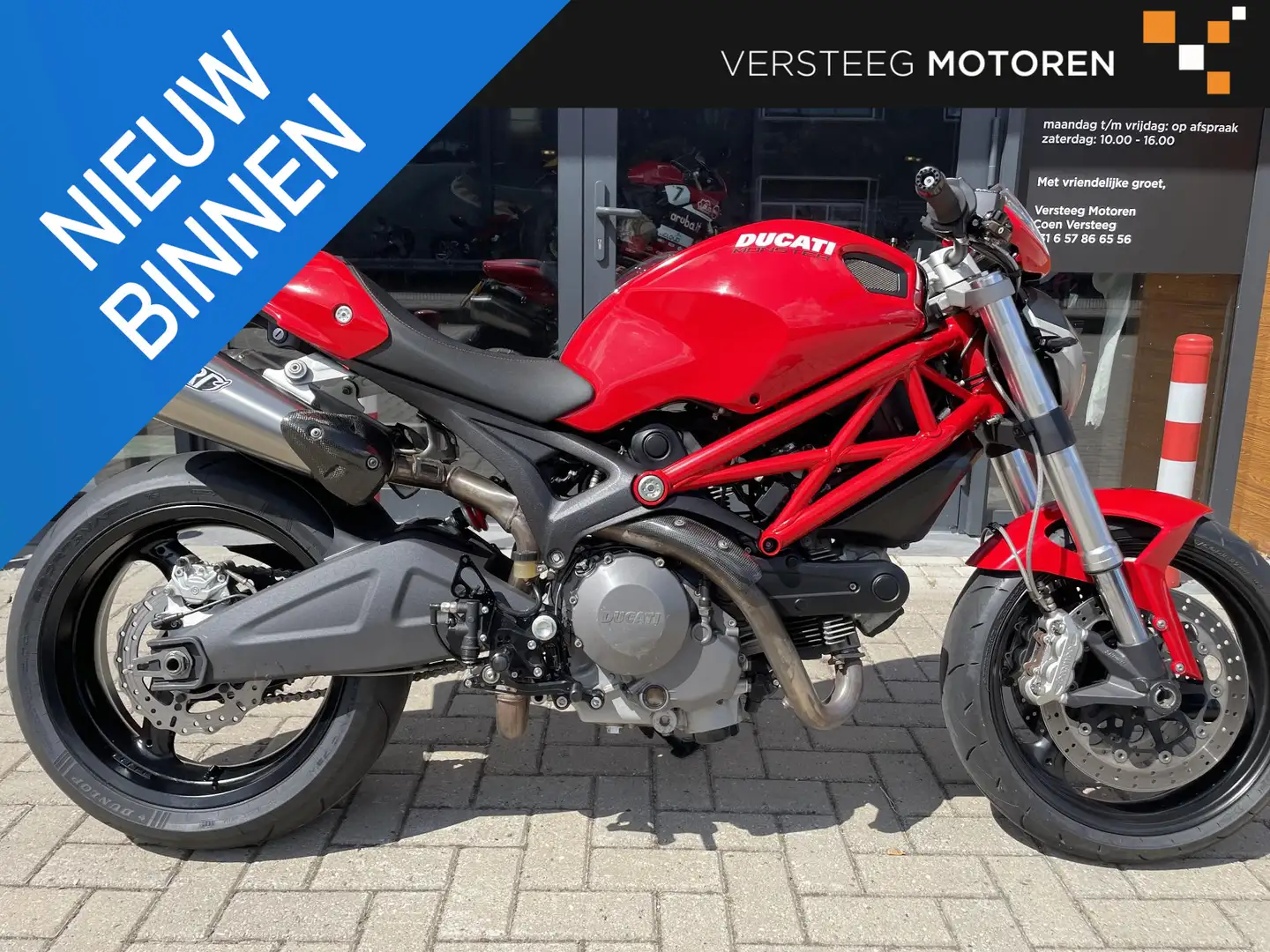 Ducati Monster 696 Plus Zard # Carbon # zgan banden Rood - 1