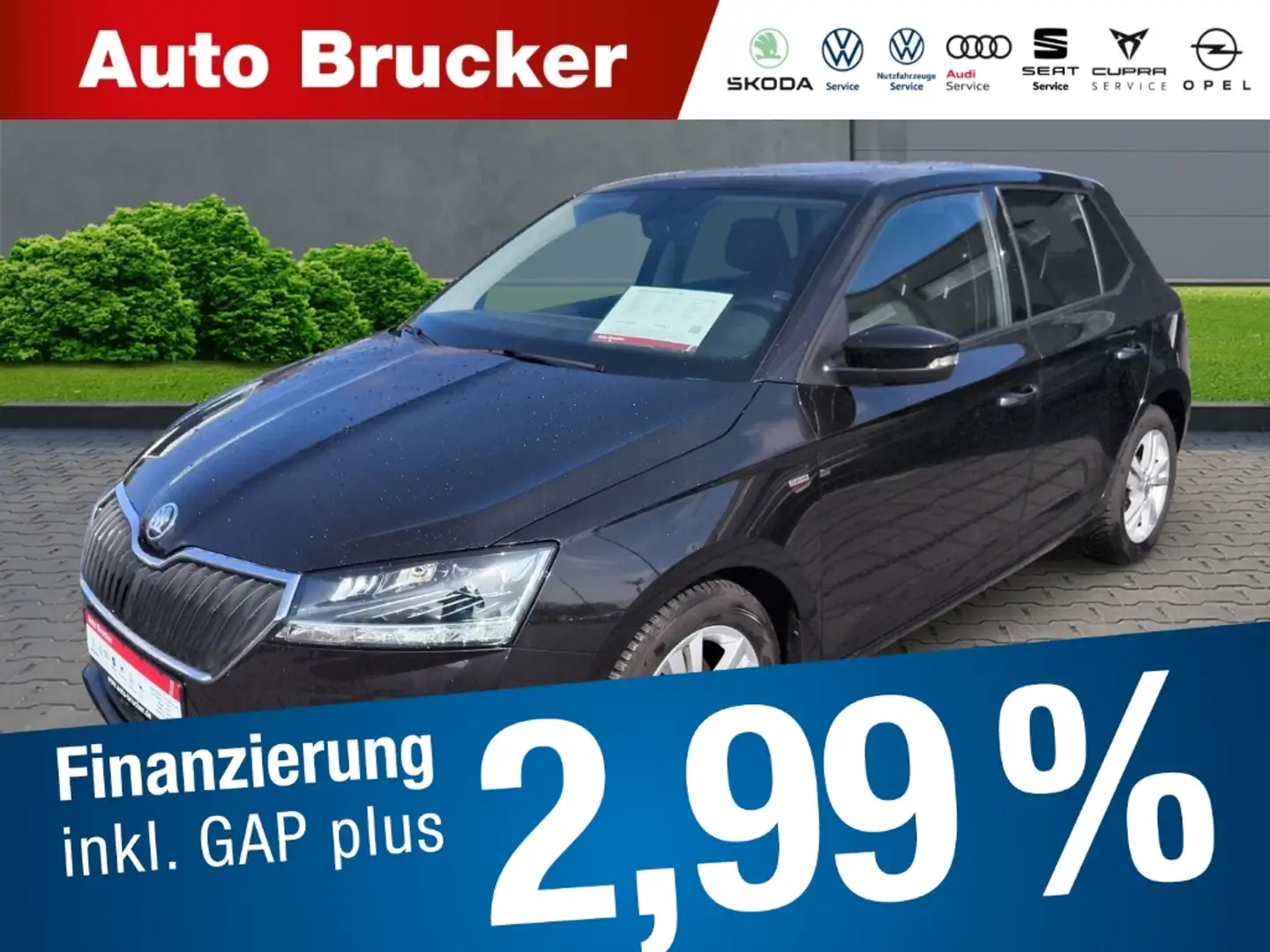 Skoda Fabia Ambition 1.0 TSI Alu FSE  Klimaautomatik Czarny - 1
