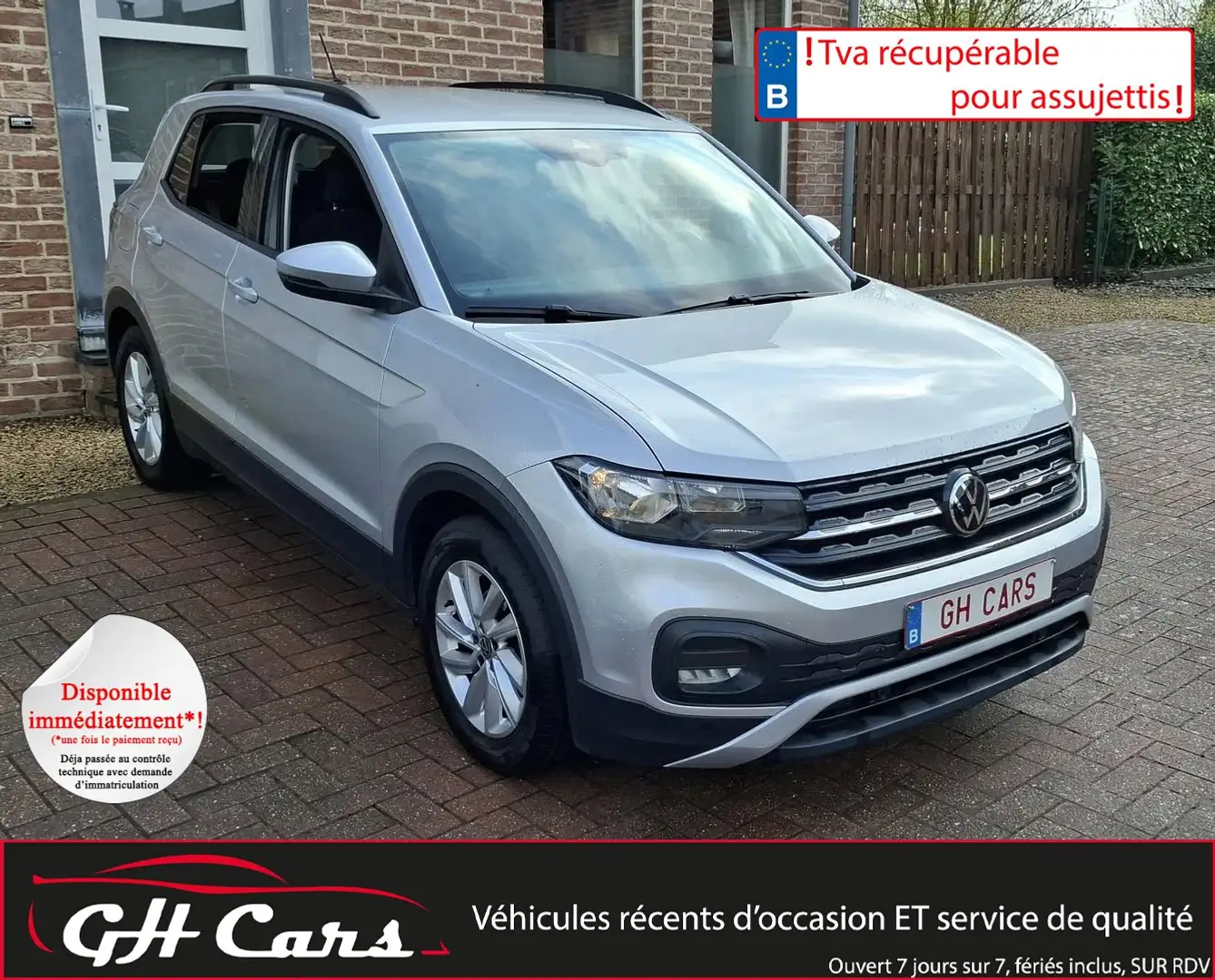 Volkswagen T-Cross Sieges chauffants Caméra Gps Virtual Cockpit Gris - 1