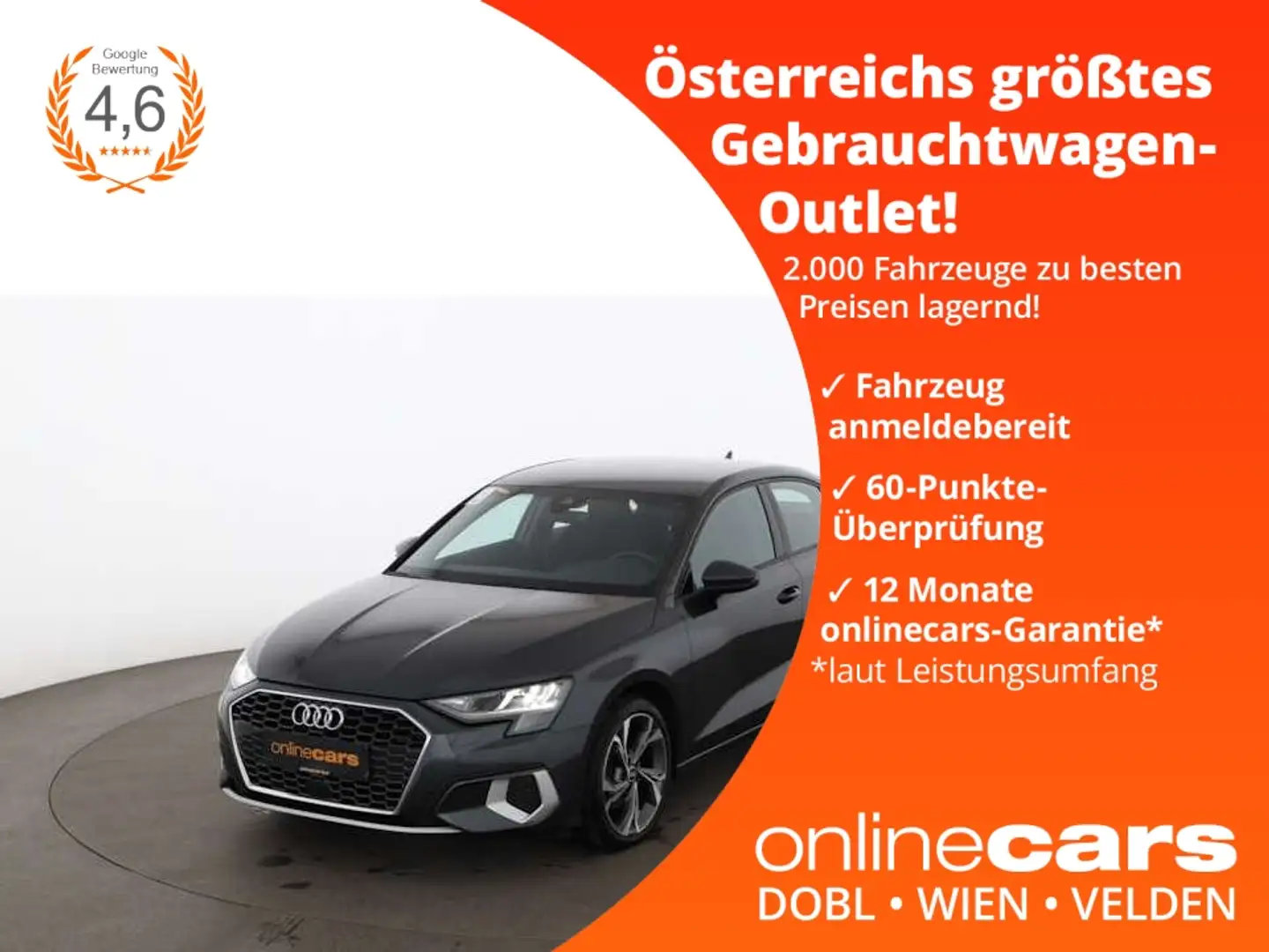 Audi A3 30 TDI Limousine advanced Aut LED RADAR NAVI Grau - 1