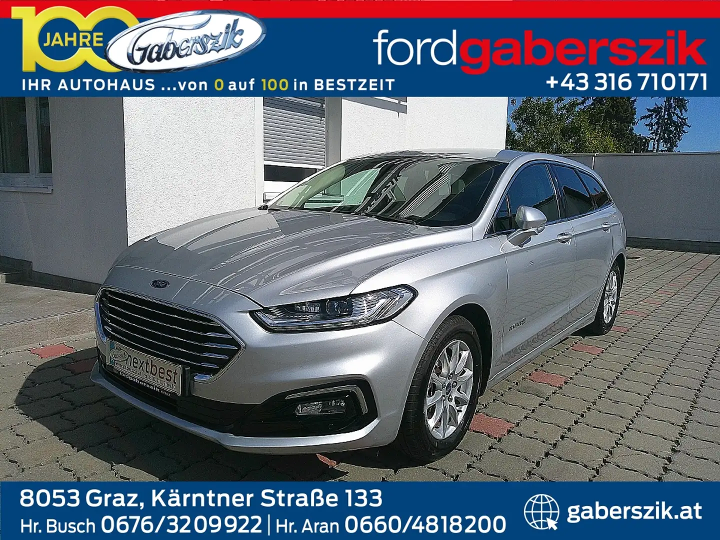 Ford Mondeo Traveller Titanium Hybrid 2,0 Aut. Silber - 1