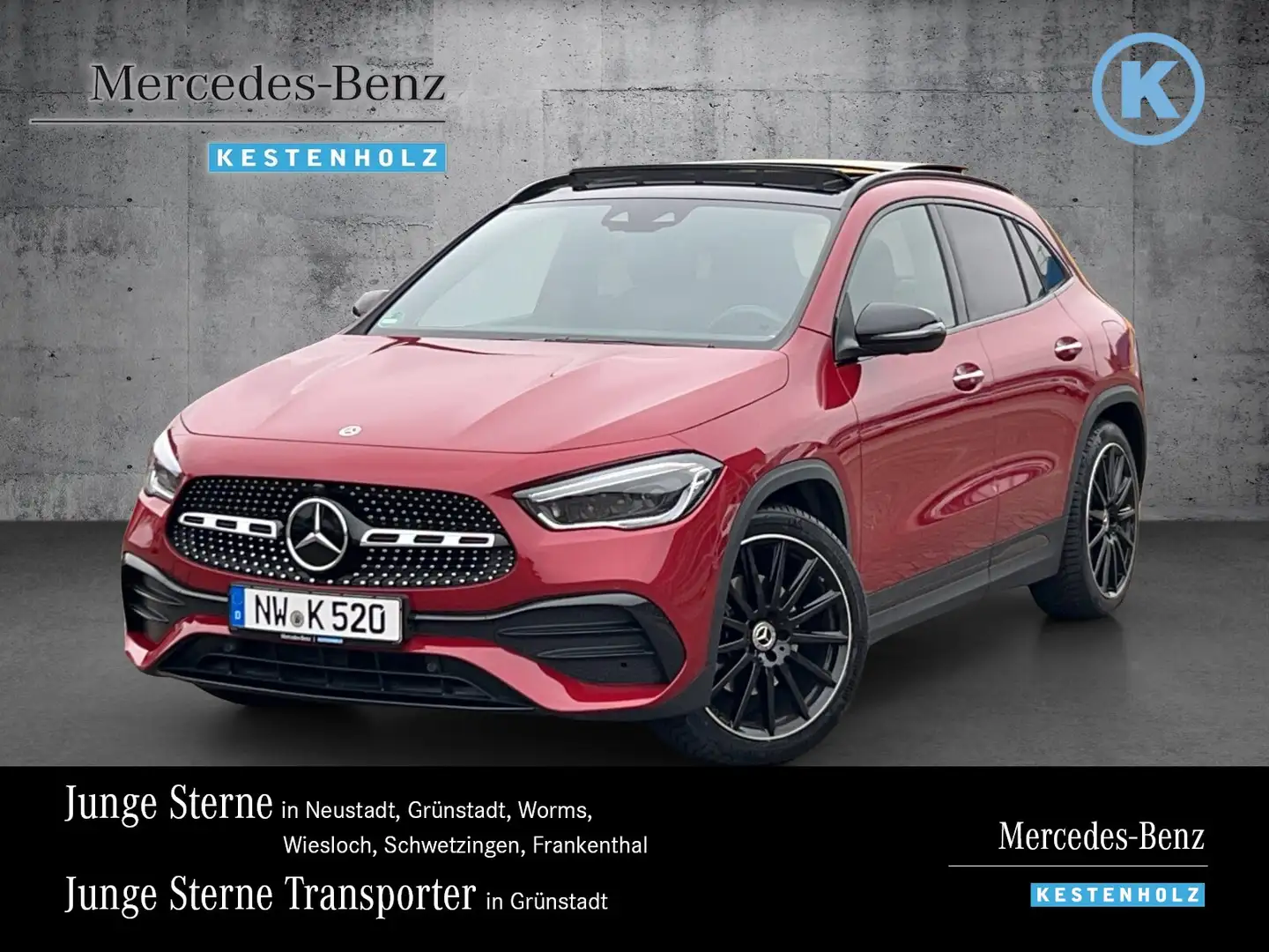 Mercedes-Benz GLA 250 GLA 250 4M AMG+NIGHT+360°+DISTRO+PANO+BURME+HUD Červená - 1