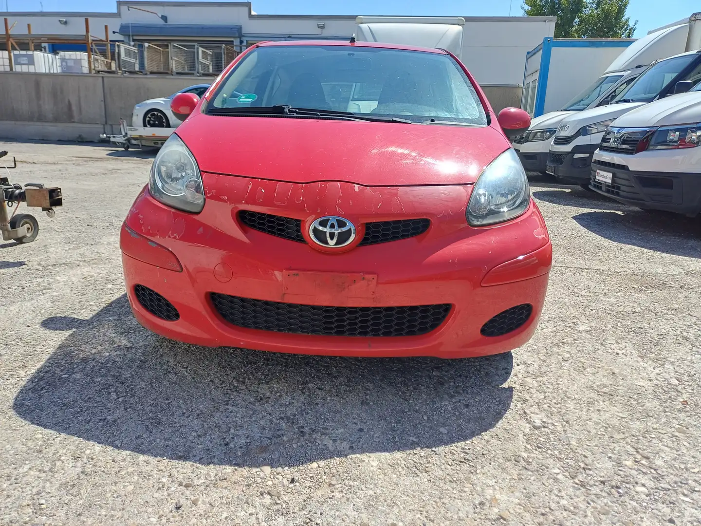 Toyota Aygo Basis  -**Klima**TÜV 01/2026 -Für Export!!!! Rot - 1