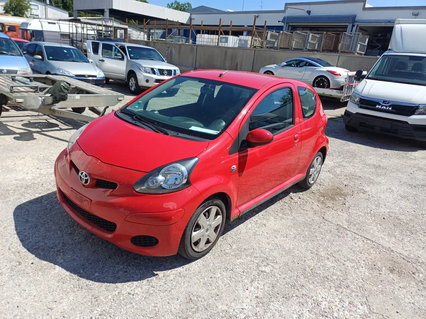 Toyota Aygo Basis  -**Klima**TÜV 01/2026 -Für Export!!!! Rot - 2