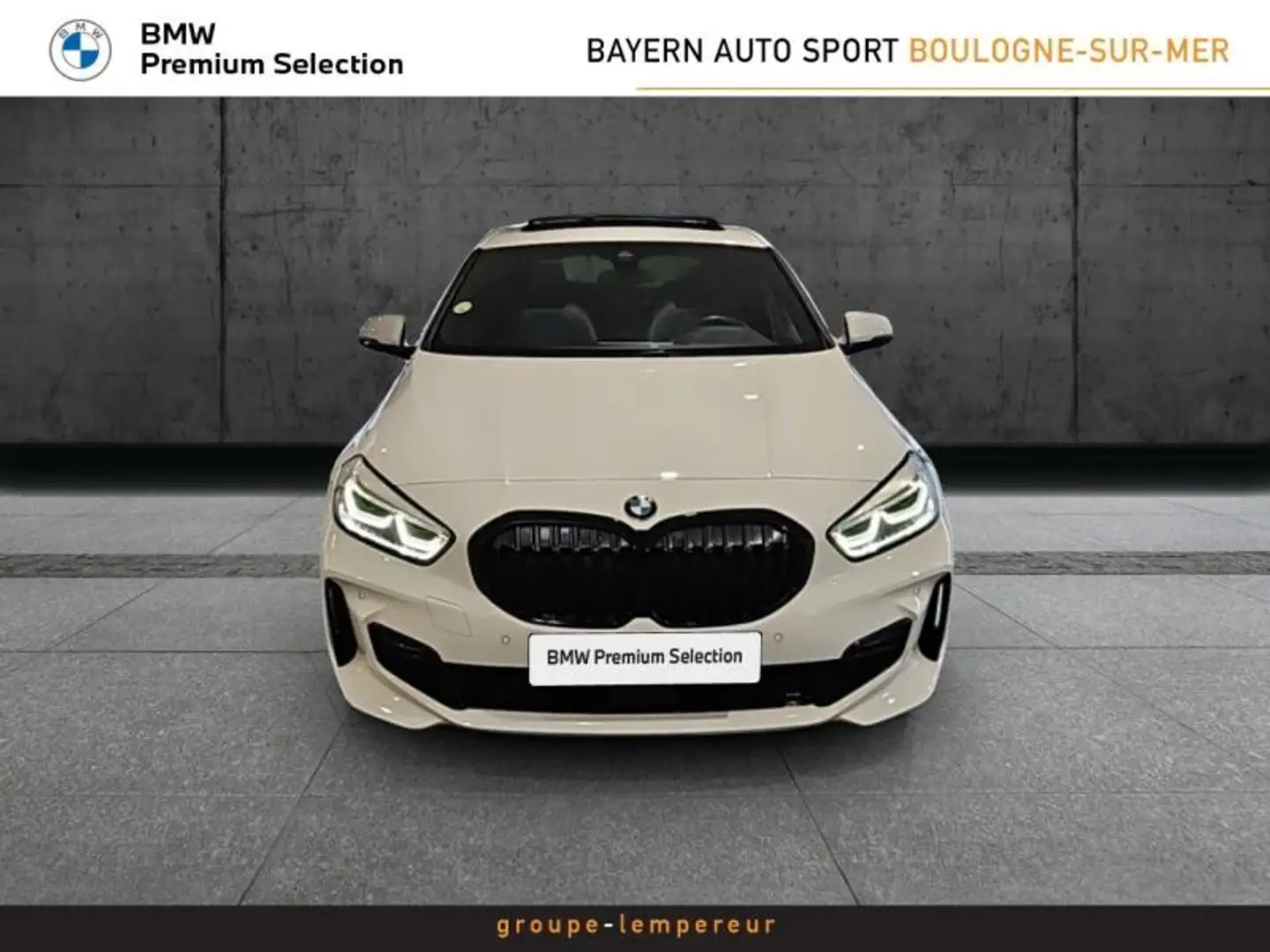 BMW 118 118dA 150ch M Sport 8cv Blanc - 2