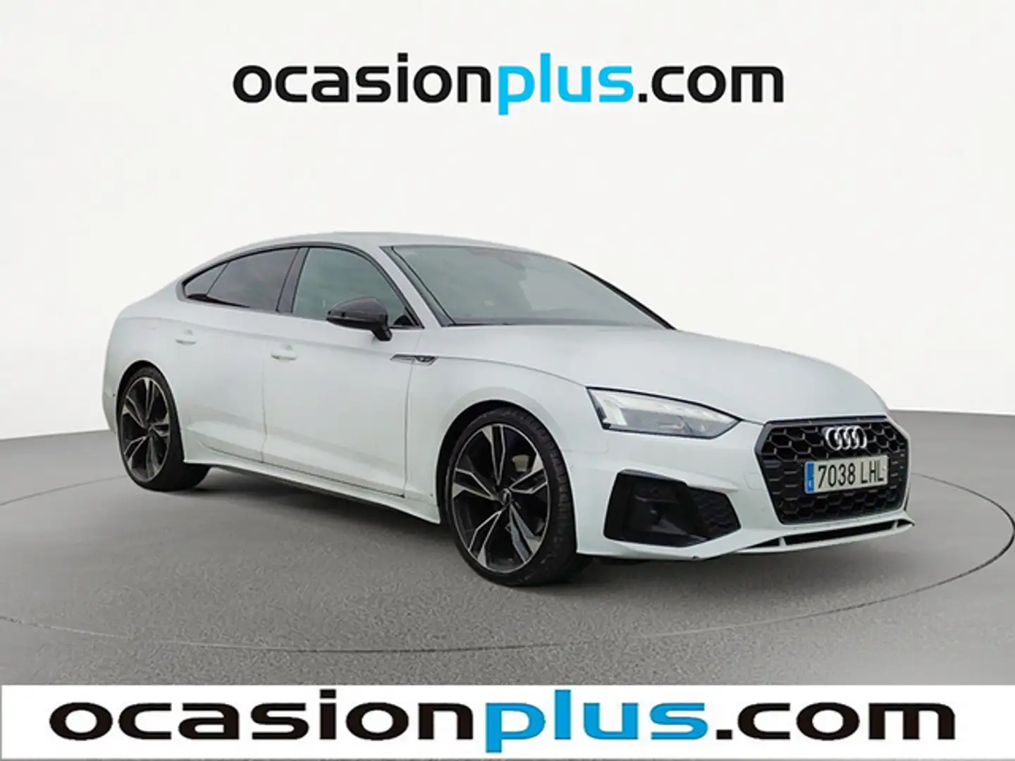 Audi A5 Sportback 35 TDI Black line S tronic Blanc - 2