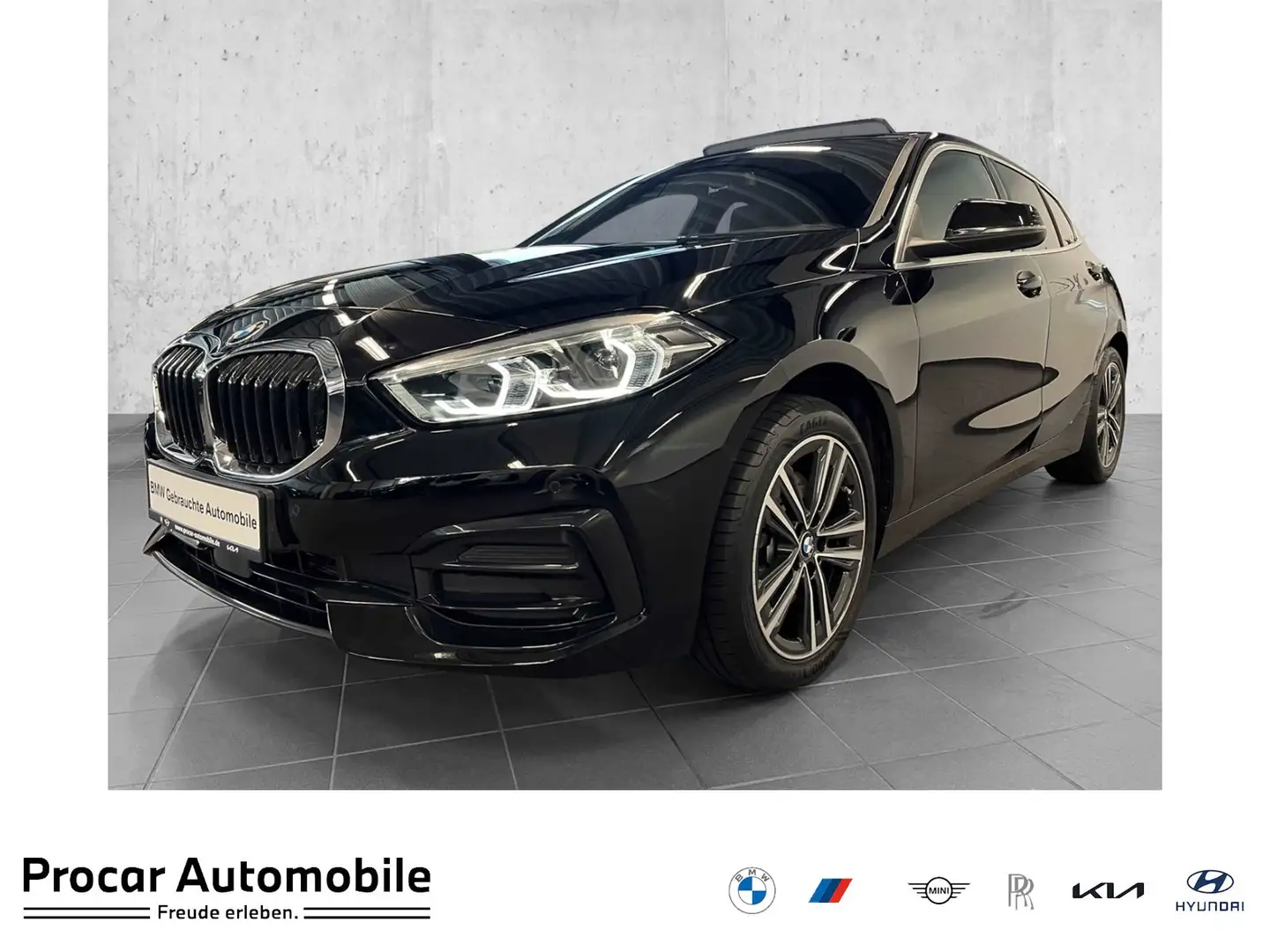 BMW 118 i PANO NAVI LED PDC V+H DAB Tempomat PANO Nero - 1
