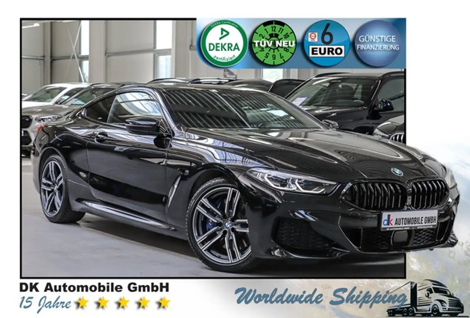 BMW 840 d xDrive Coupe///M SPORT/LASER/HARMAN/KAMERA/ Noir - 1