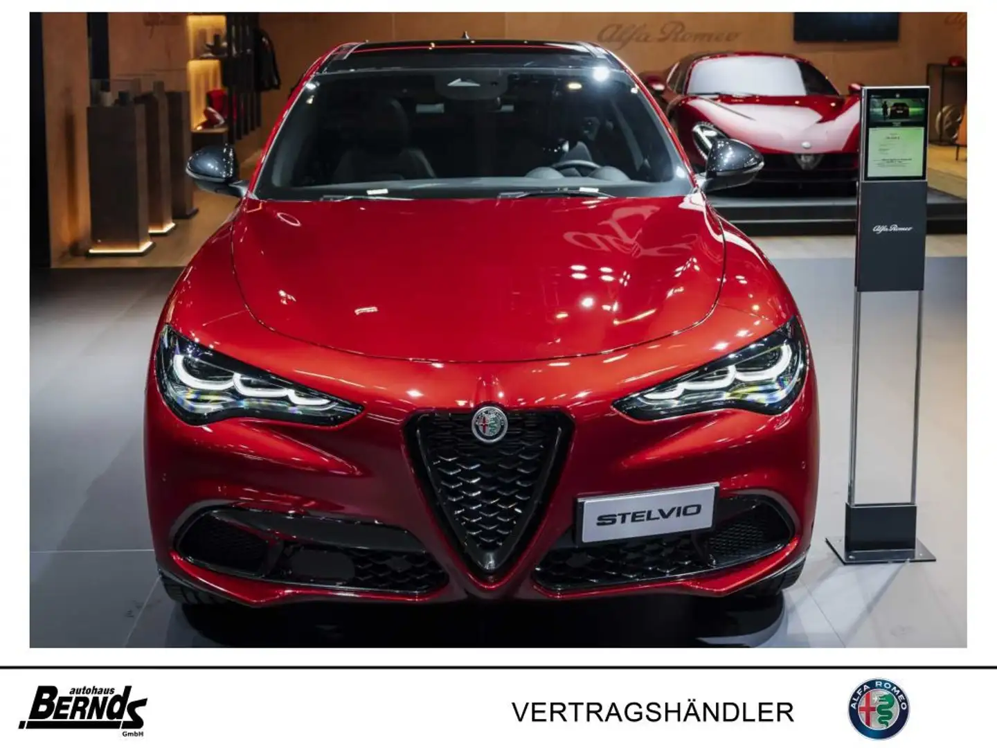 Alfa Romeo Stelvio ♥️INTENSA💫280PS GLASSCHIEBEDACH *NRW* 20ZOLL-LM-F Rot - 1