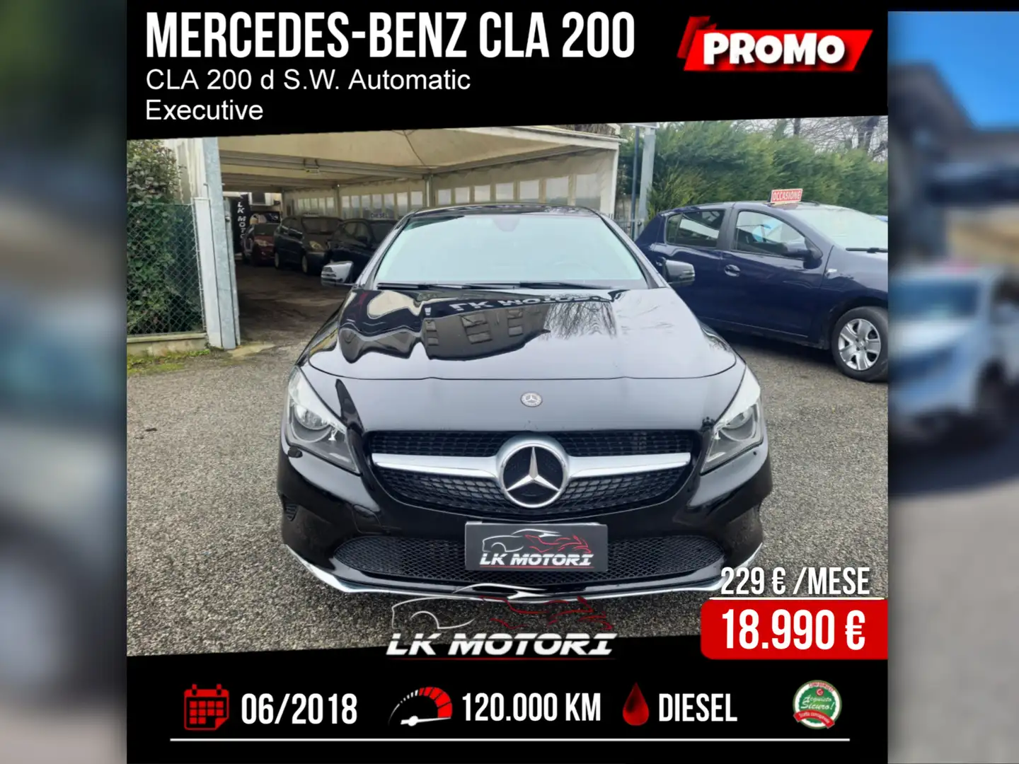 Mercedes-Benz CLA 200 CLA 200 d S.W. Automatic Executive PROMO Nero - 1