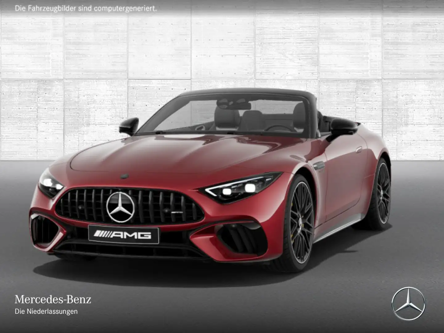 Mercedes-Benz SL 63 AMG Cab. 4M Nachtsicht Burmester Distr+ HUD Rot - 2