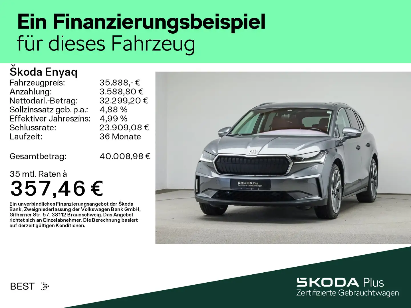 Skoda Enyaq 80x 82 KWh 4x4*PANO*NAVI*SPORT*CANTON*LICH Grau - 2