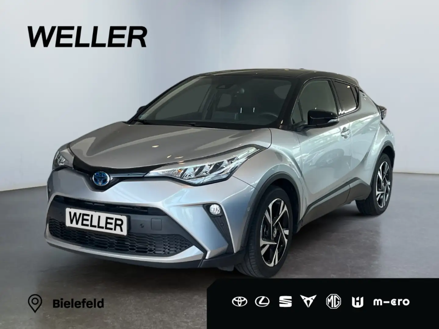 Toyota C-HR 2.0 Hybrid Team D *LED*ACC*CarPlay*CAM*SHZ* Zilver - 1