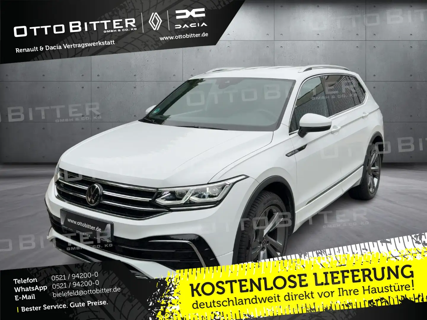 Volkswagen Tiguan Allspace 2.0 TDI R-Line DSG 7-SITZER Weiß - 1