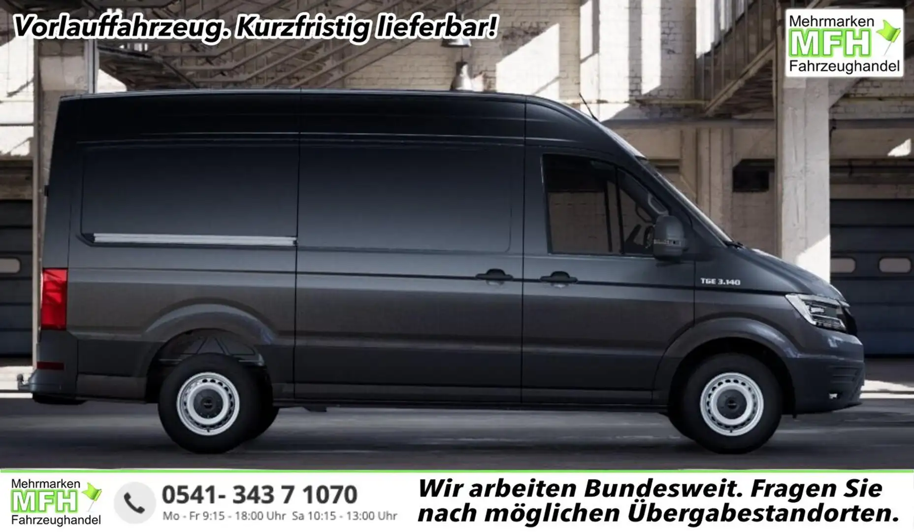 MAN TGE TDI 140 L3H3 3S LED AHK Kam Temp 2xPDC SmLi 103... Gris - 1