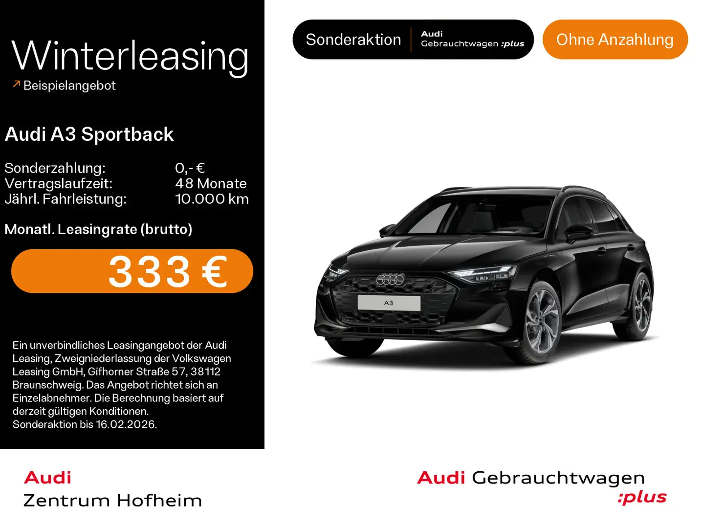 Audi A3 40 TFSIe Advanced S tro*Sonos*HUD*L Noir - 1