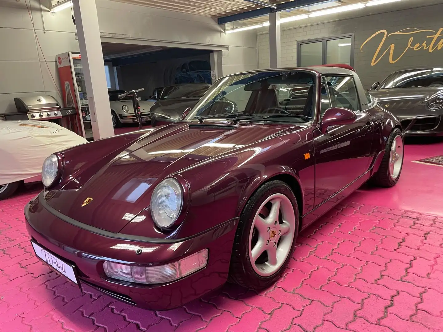 Porsche 964 Carrera 2 Targa, Schalter, Porsche Exclusive Violett - 2