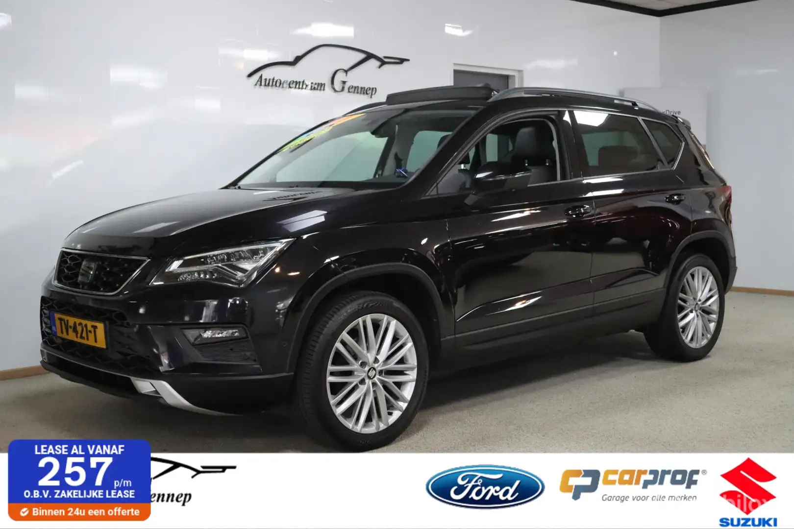 SEAT Ateca 1.0 EcoTSI Style Business Intense | trekhaak | Zwart - 1