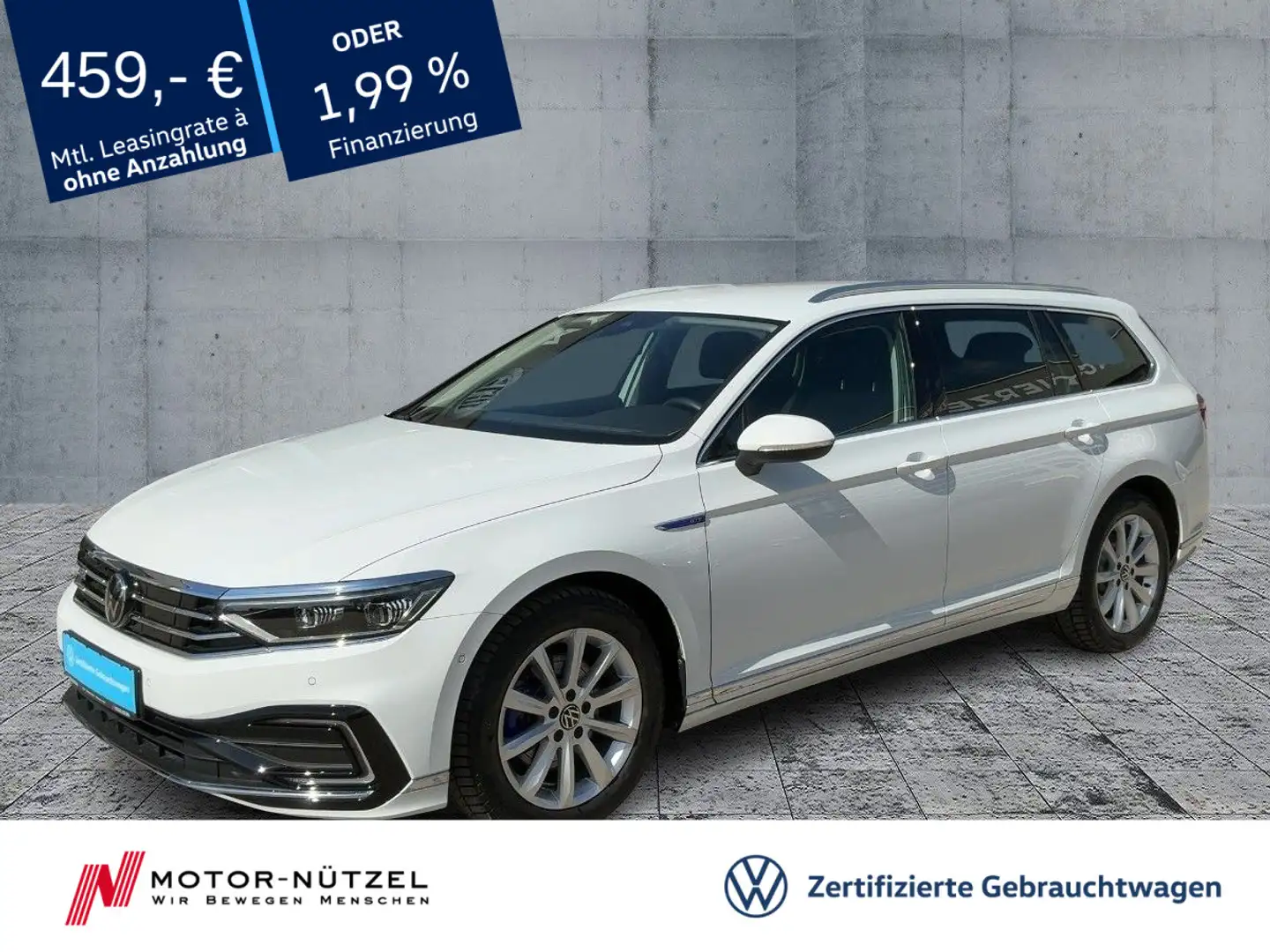 Volkswagen Passat Variant GTE 5JG+MATRIX+NAV+AHK+ACC+SHZ+18 Weiß - 1