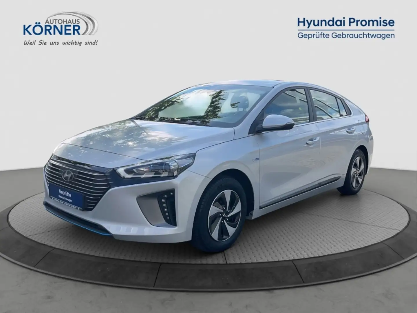 Hyundai IONIQ Hybrid Style 1.6 GDi  *KLIMAAUTO*SITZHZ* Srebrny - 2