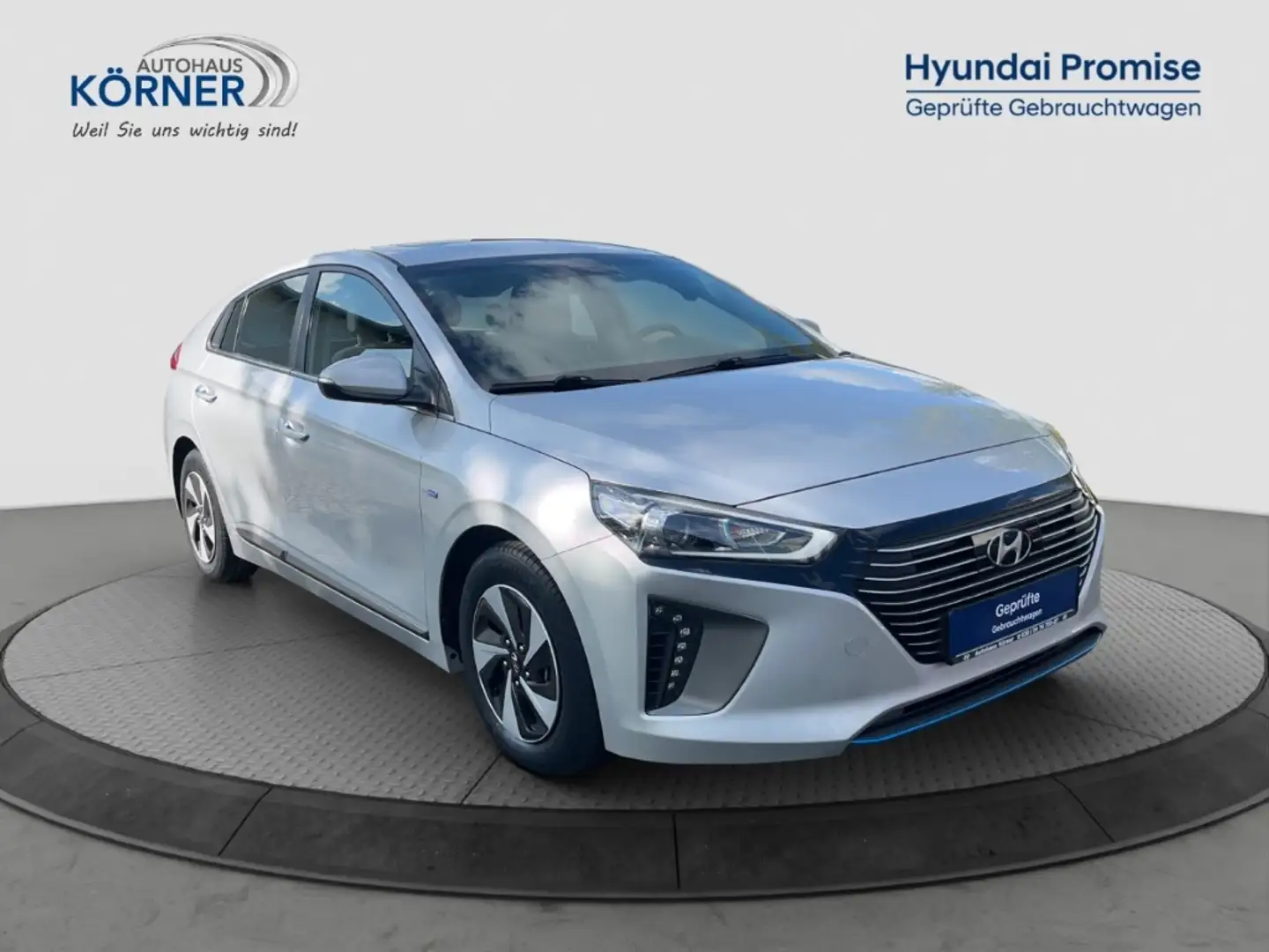 Hyundai IONIQ Hybrid Style 1.6 GDi  *KLIMAAUTO*SITZHZ* Srebrny - 1