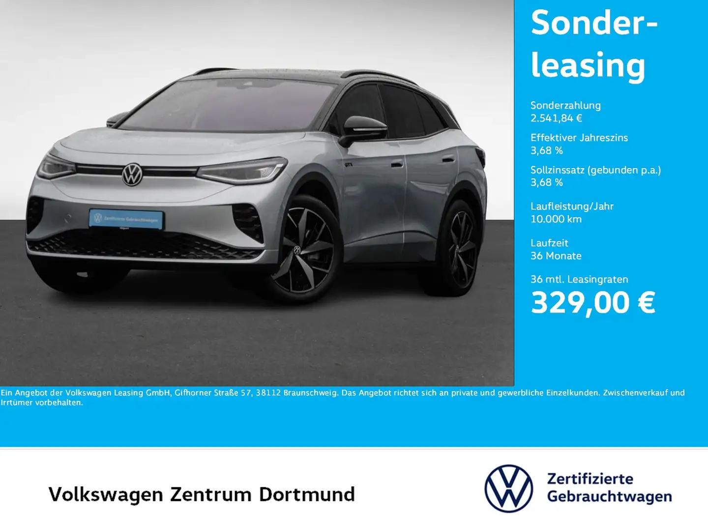 Volkswagen ID.4 GTX 4X4 WÄRMEPUMPE CAM ACC 20Z NAVI CARPLAY Argent - 1