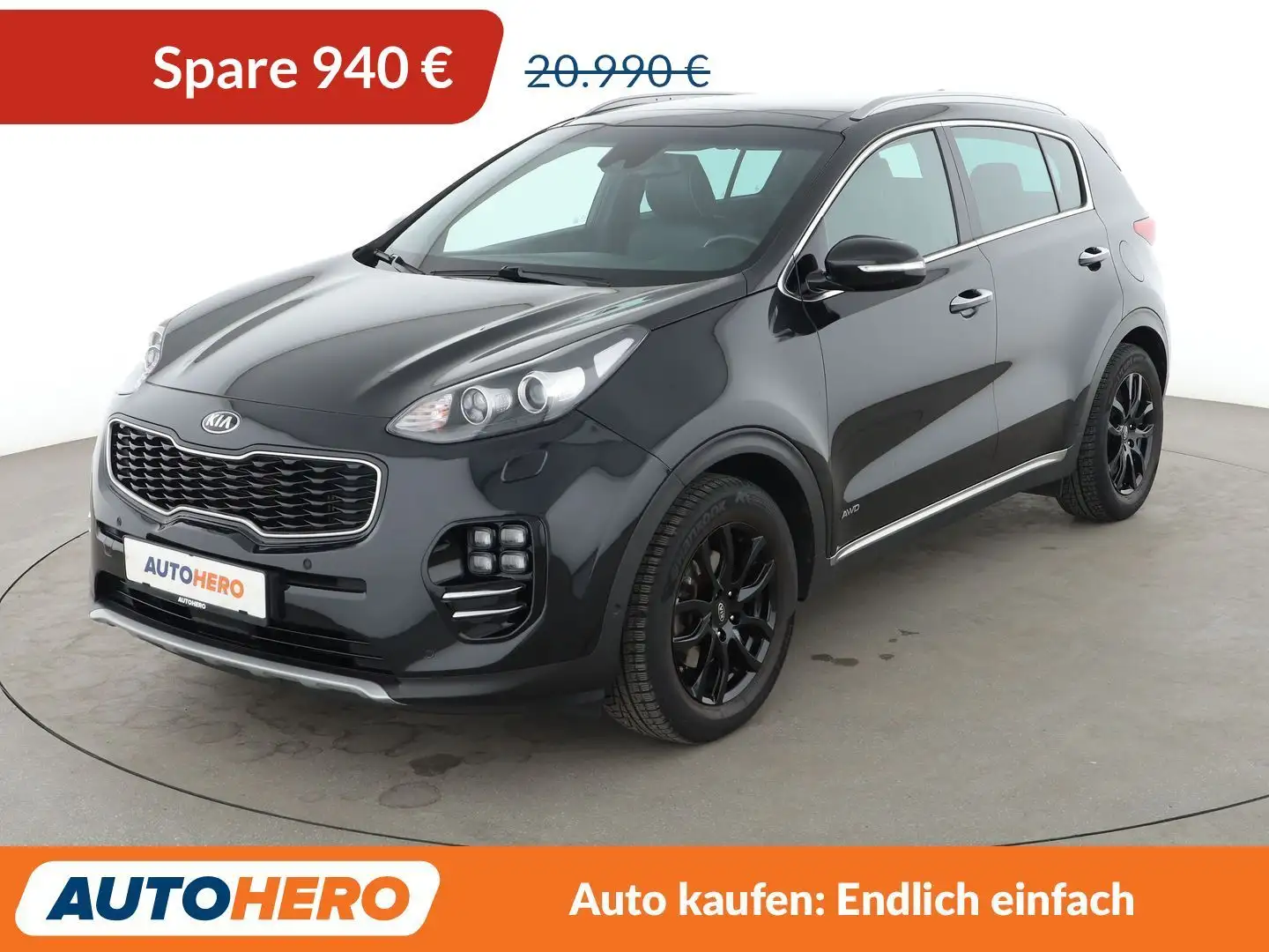 Kia Sportage 1.6 TGDI GT Line 4WD Aut*NAVI*XENON*TEMPO*CAM*PDC* Schwarz - 1