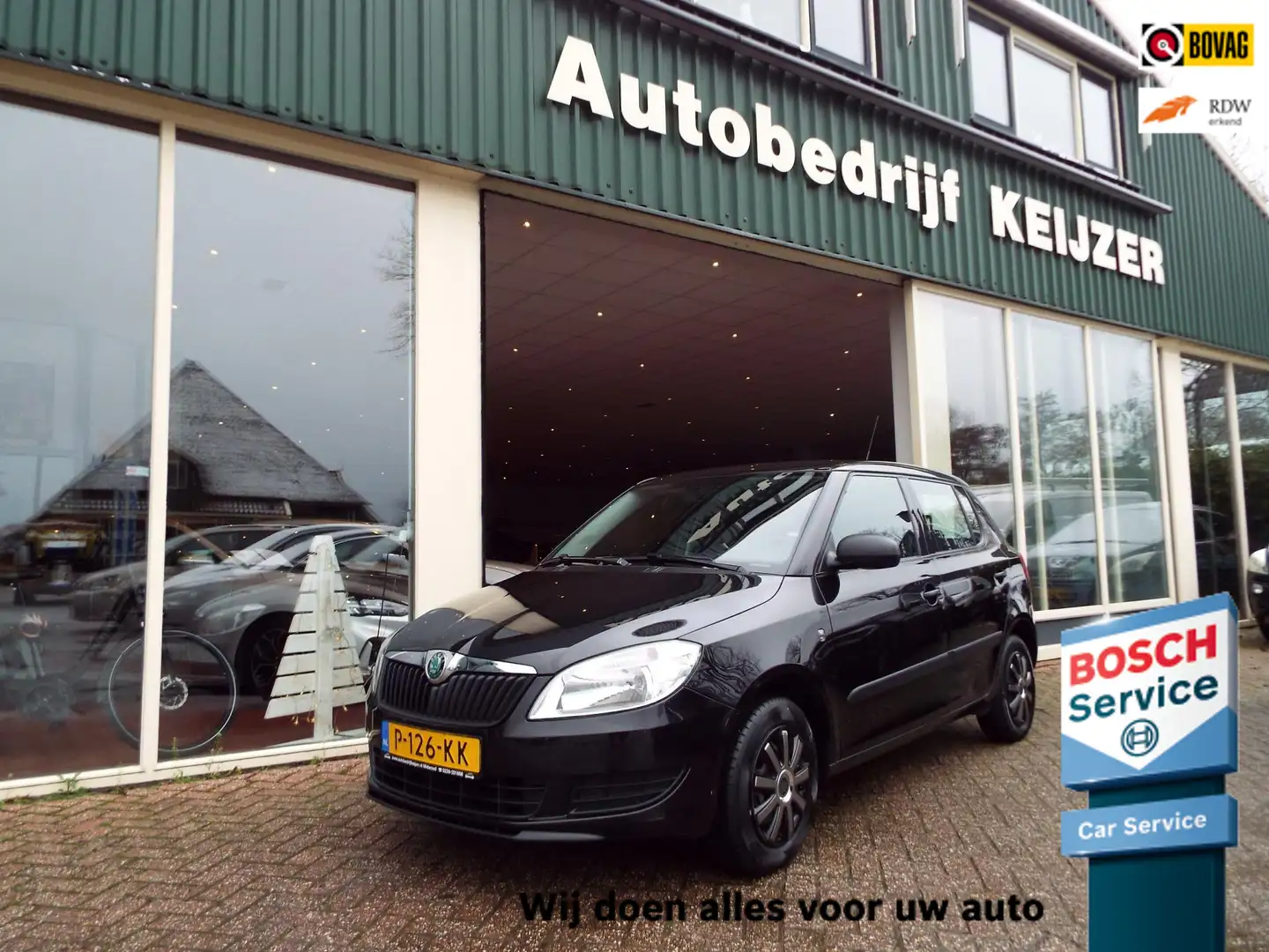 Skoda Fabia 1.2 Comfort AIRCO-NAVI-APK Schwarz - 1