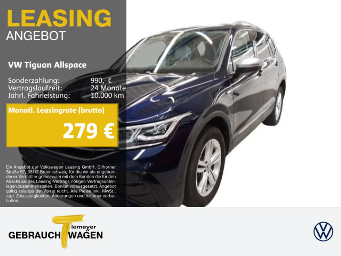 Volkswagen Tiguan Allspace 2.0 TSI DSG 4M ELEGANCE 7-SITZE Blau - 1
