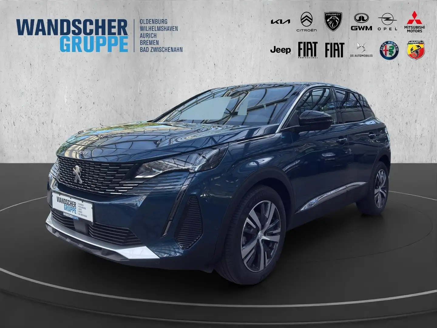 Peugeot 3008 Allure Pack PT 130 Navi+SHZ+RFK+Carplay Bleu - 1