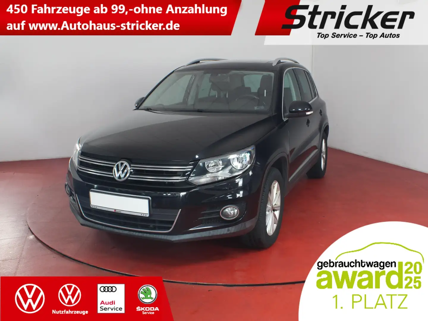 Volkswagen Tiguan Sport & Style 2.0TSI 4M TÜV bis 03/2027 Navi Pano Nero - 1