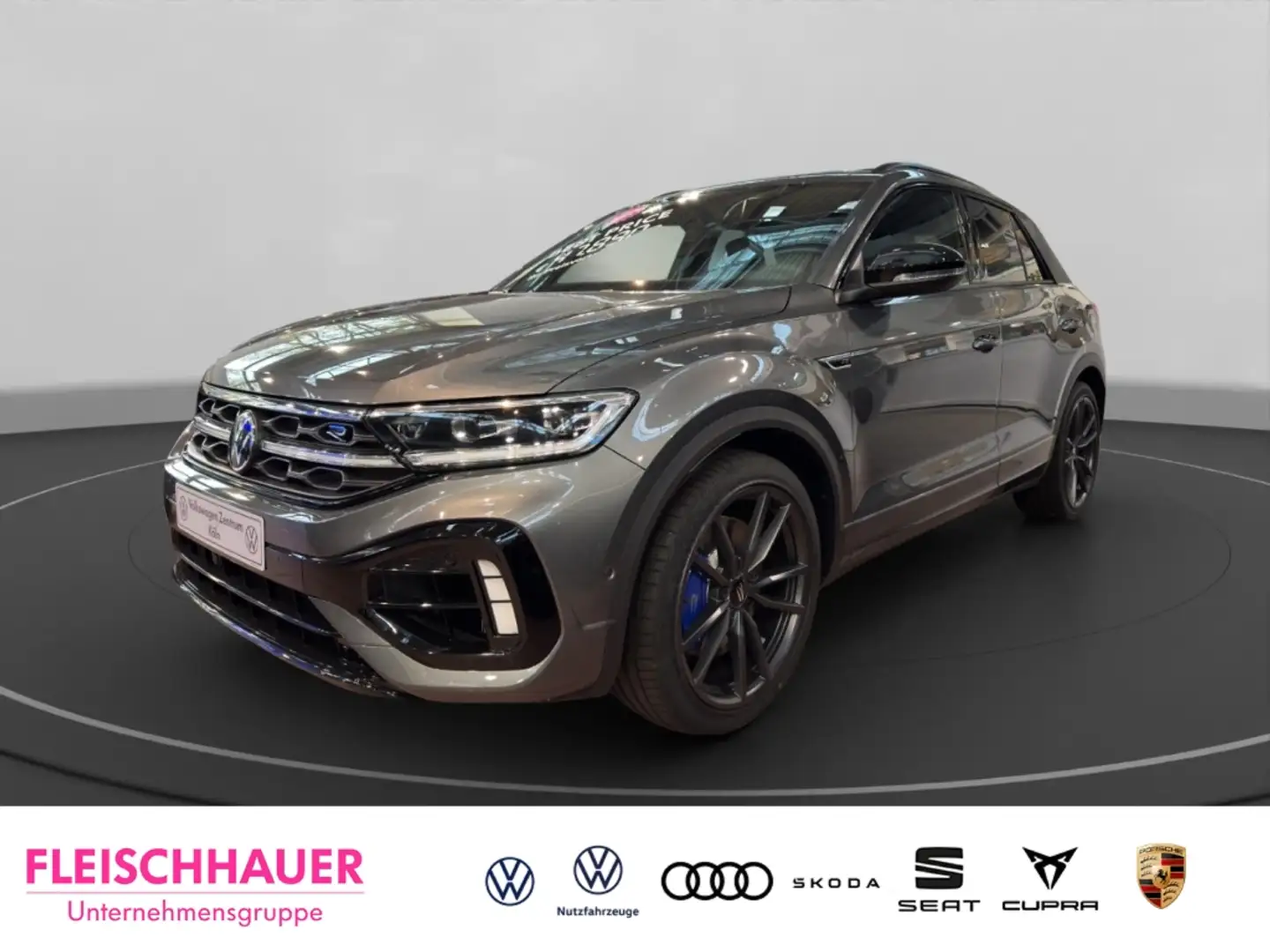 Volkswagen T-Roc R 2.0 l TSI AHK PANO NAVI ACC KEYLESS IQ LIGHT Grau - 1