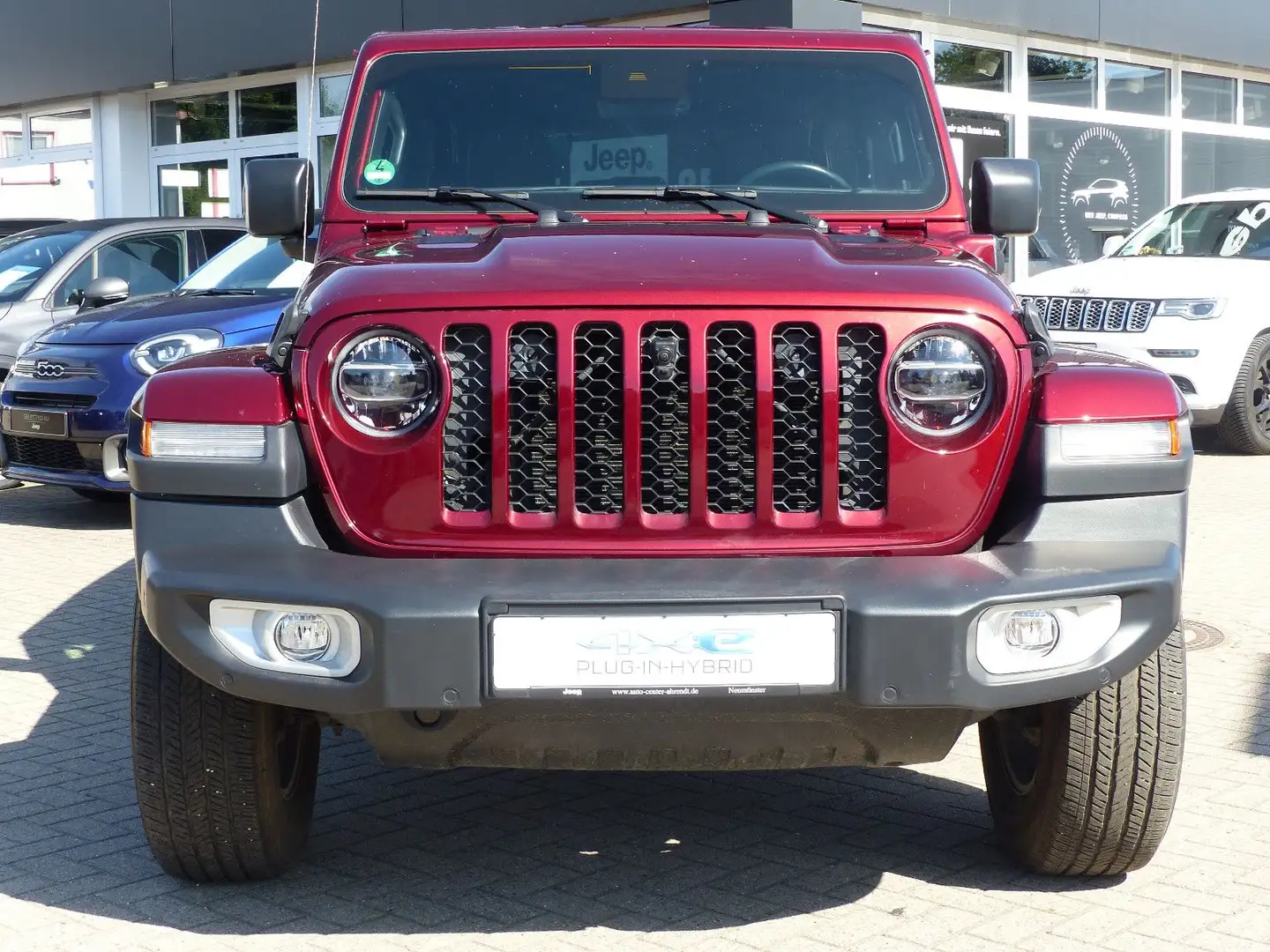 Jeep Wrangler Unlimited PHEV Sahara AHK Aufl. 3000KG Rot - 2