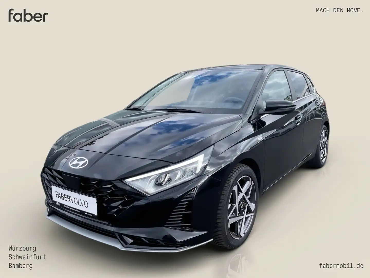 Hyundai i20 1.0 T-GDI Prime Mild-Hybrid Schwarz - 1