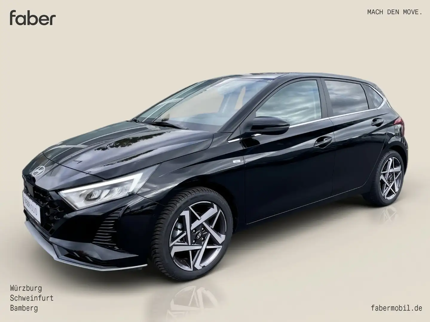 Hyundai i20 1.0 T-GDI Prime Mild-Hybrid Schwarz - 2