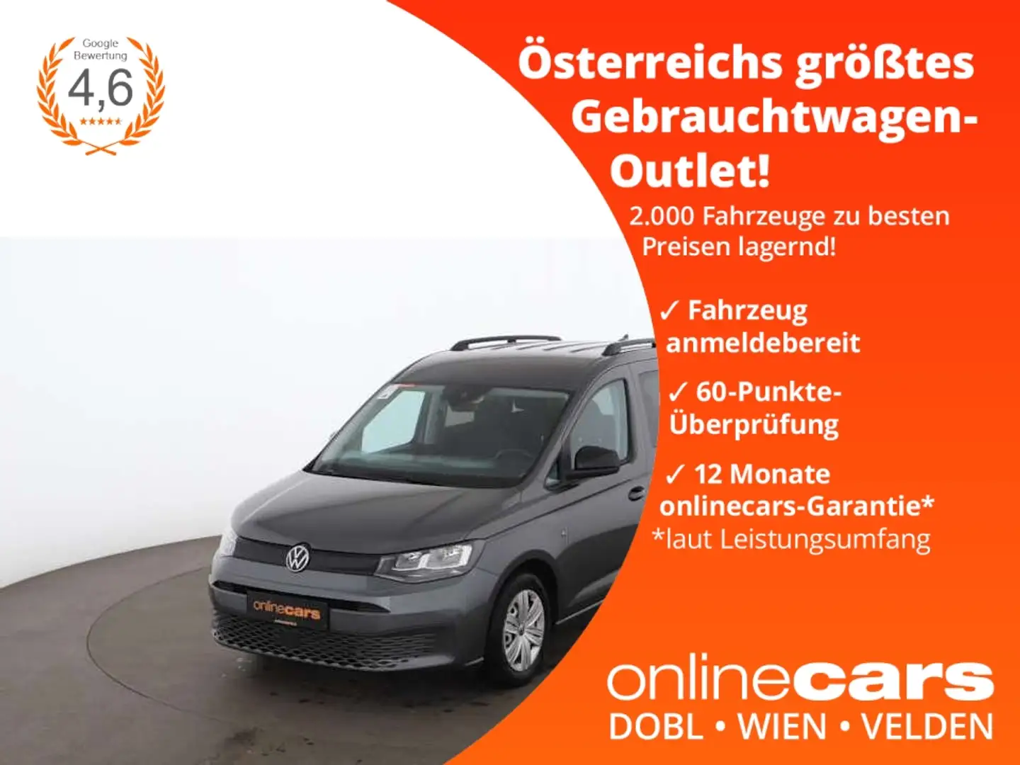 Volkswagen Caddy 2.0 TDI Aut NAVI ASSIST TEMPOMAT PDC Grau - 1