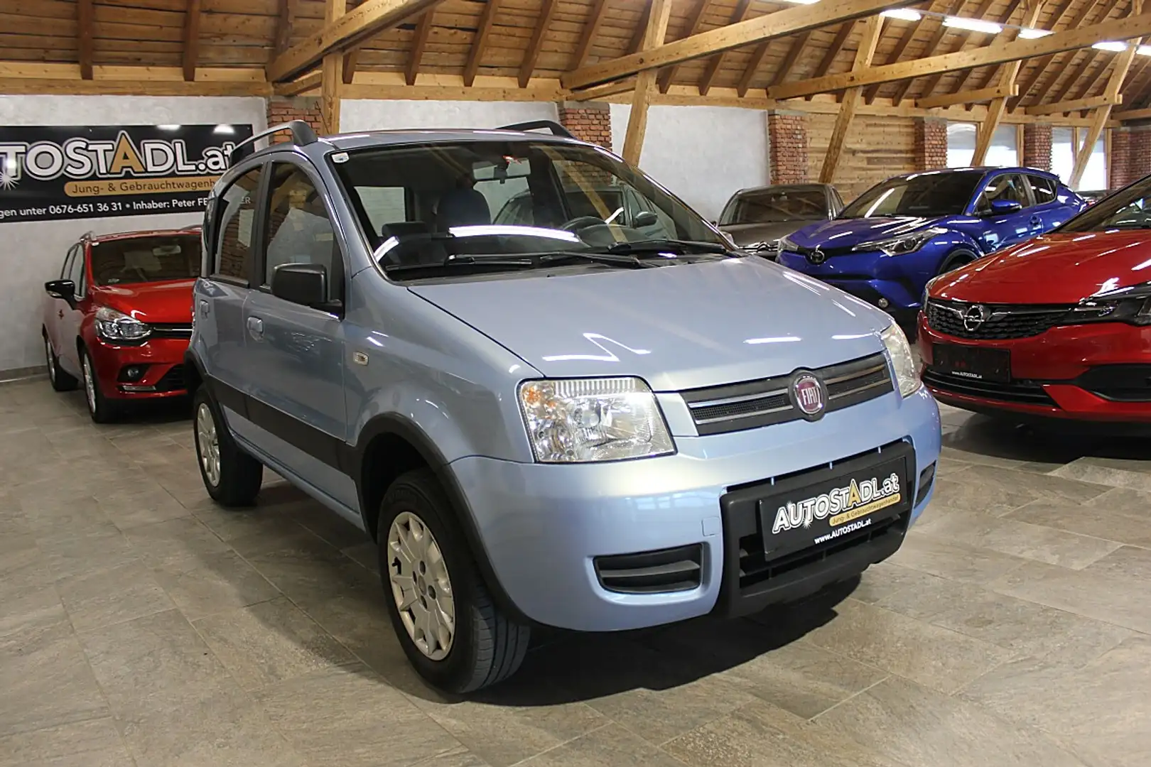 Fiat Panda 1.2 8V 4X4/Klima-1.BESITZ-85000km Blau - 2