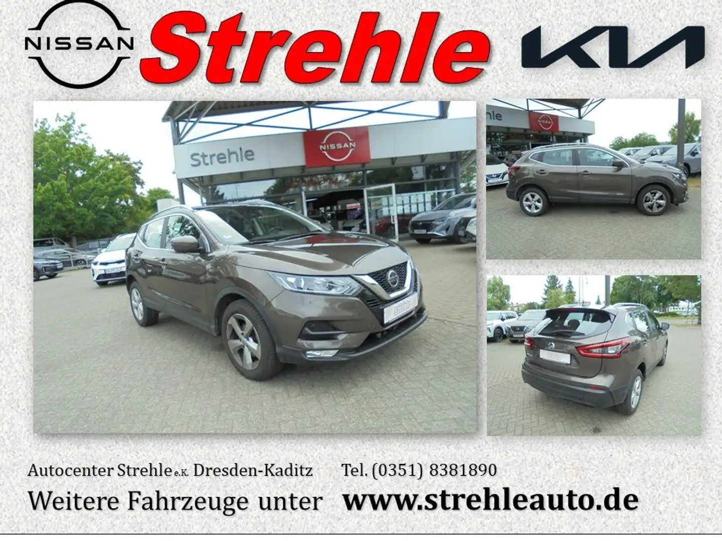 Nissan Qashqai Acenta 1.3 DIG-T Automatik DCT 160 PS Braun - 1