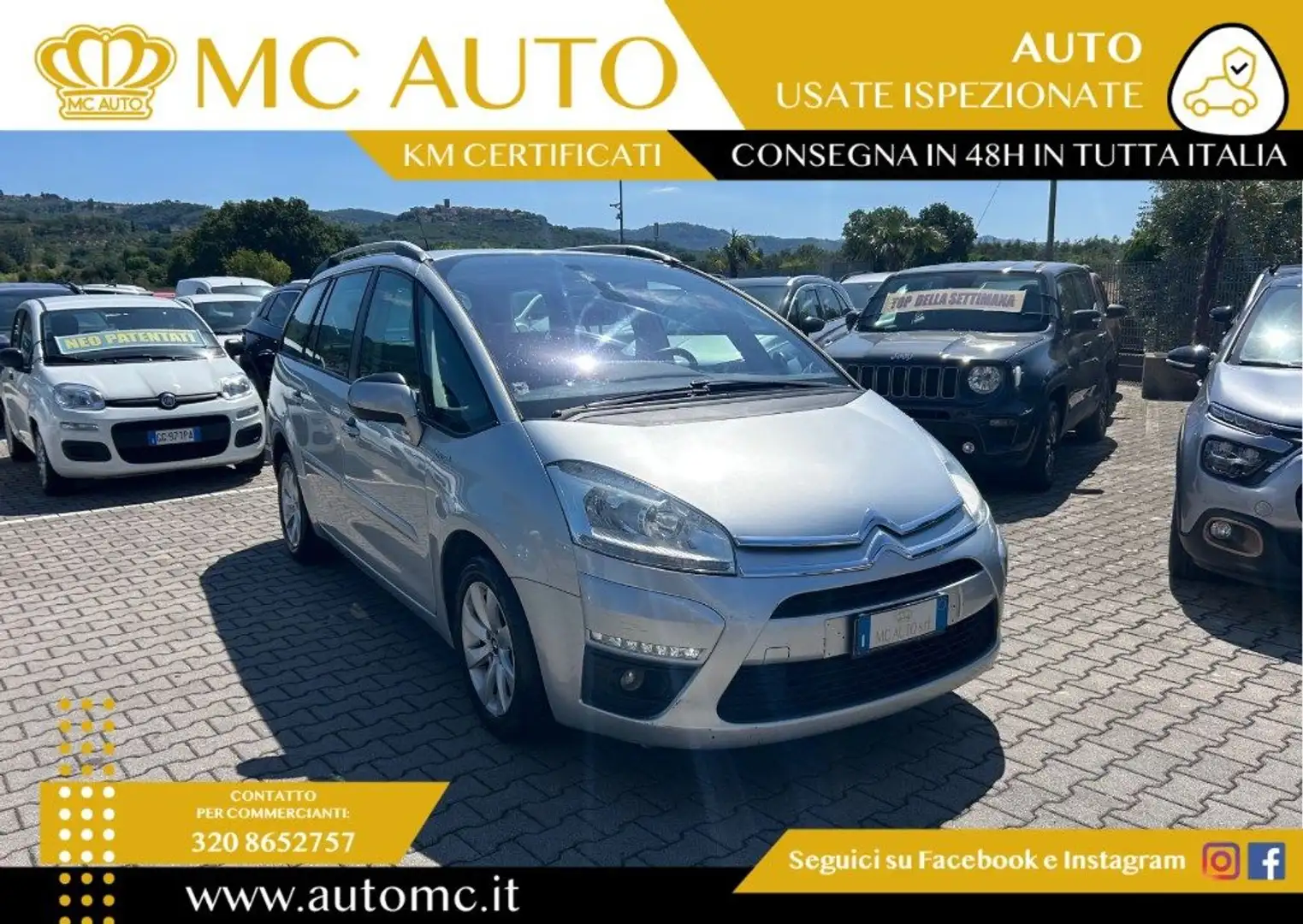 Citroen C4 Grand Picasso 1.6 HDi 110 FAP Exclusive Grigio - 1