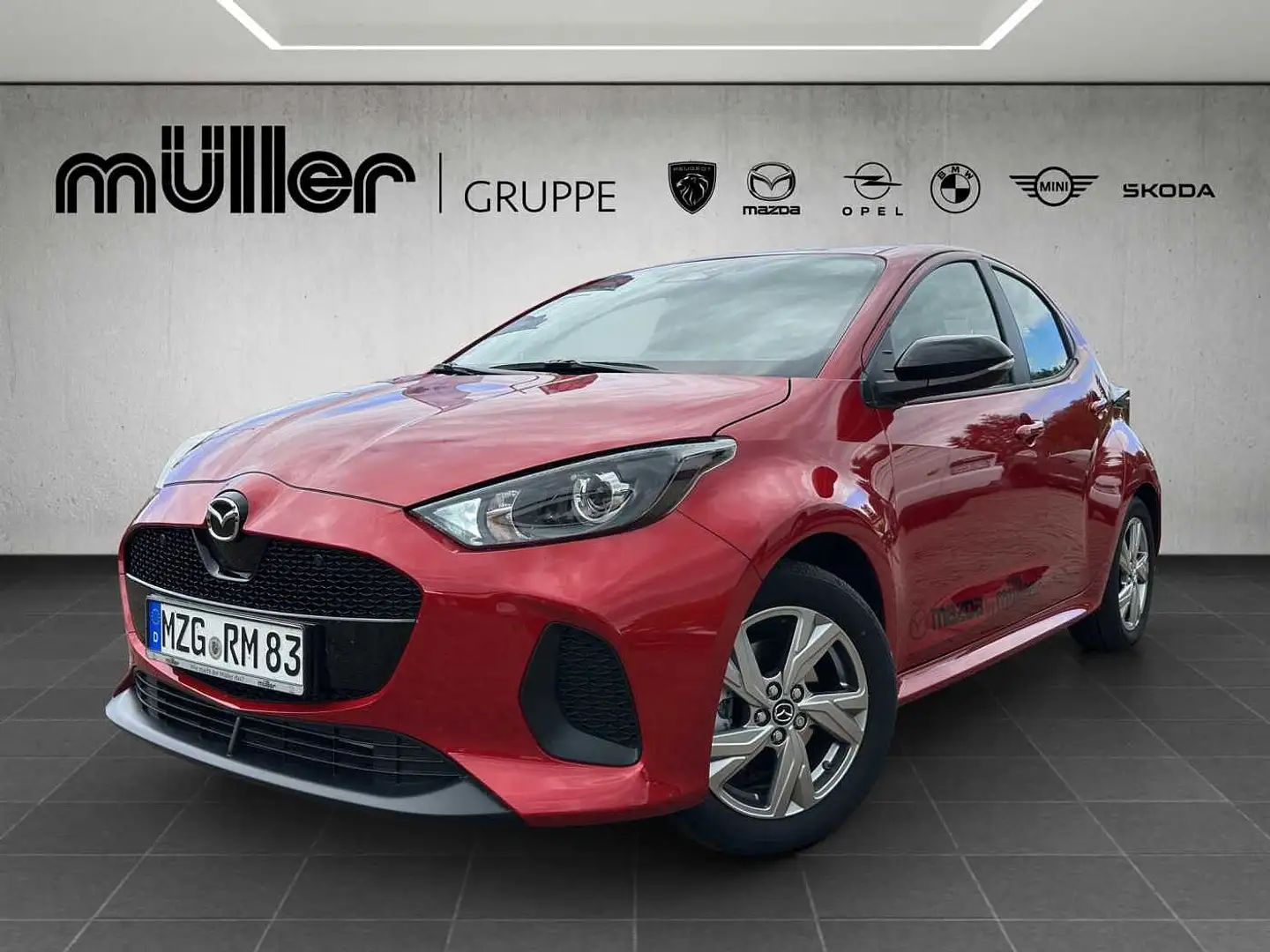 Mazda 2 Hybrid VVT-i 116 PS e-CVT EXCLUSIVE-LINE Rojo - 1