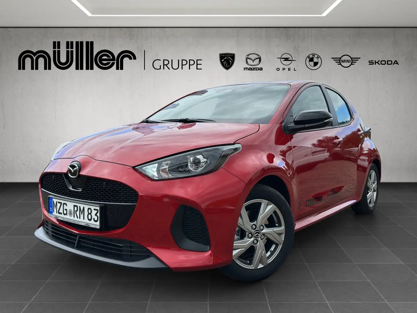 Mazda 2 Hybrid VVT-i 116 PS e-CVT EXCLUSIVE-LINE Rot - 1