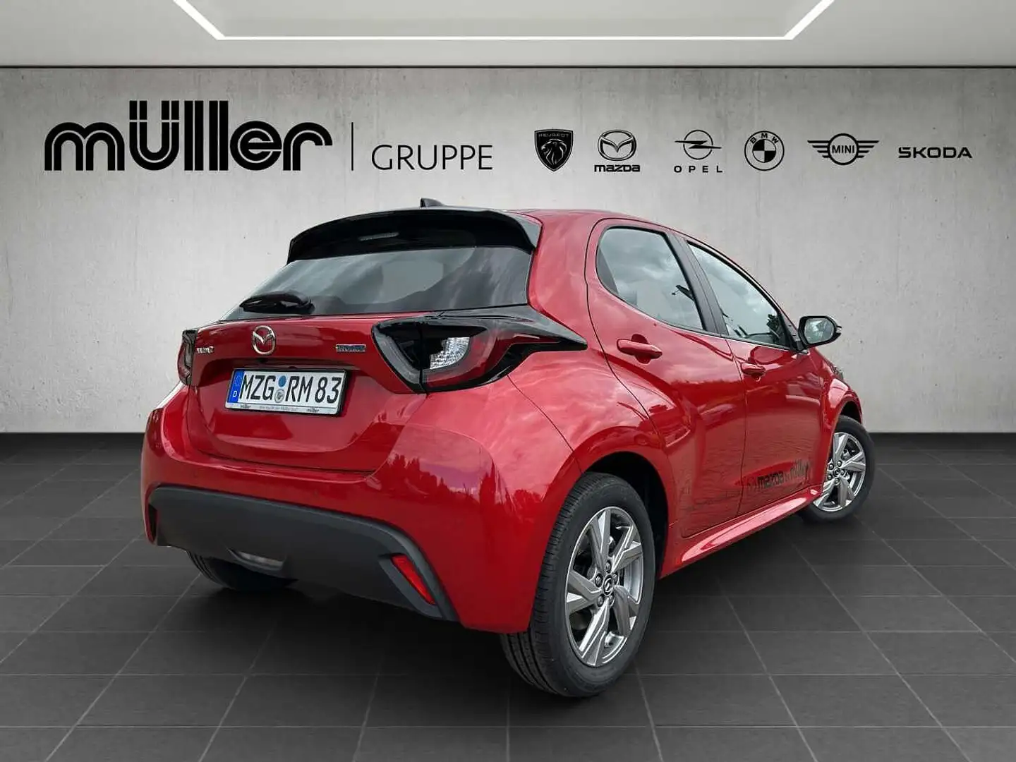 Mazda 2 Hybrid VVT-i 116 PS e-CVT EXCLUSIVE-LINE Rojo - 2