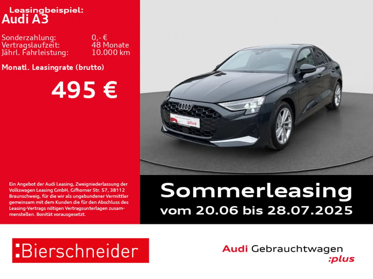 Audi A3 Lim 30 TFSI advanced AHK CAM NAVI SHZ 5J.GAR Grau - 1