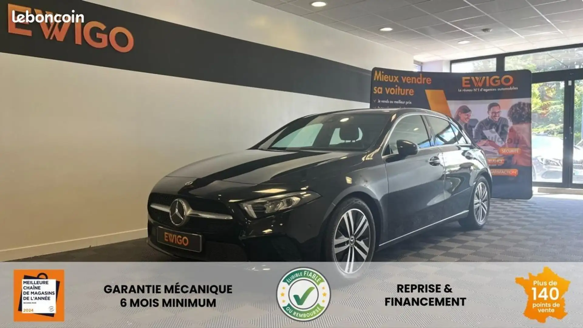 Mercedes-Benz A 180 Mercedes 1.3 180 135 PROGRESSIVE LINE 7G-DCT BVA Noir - 1