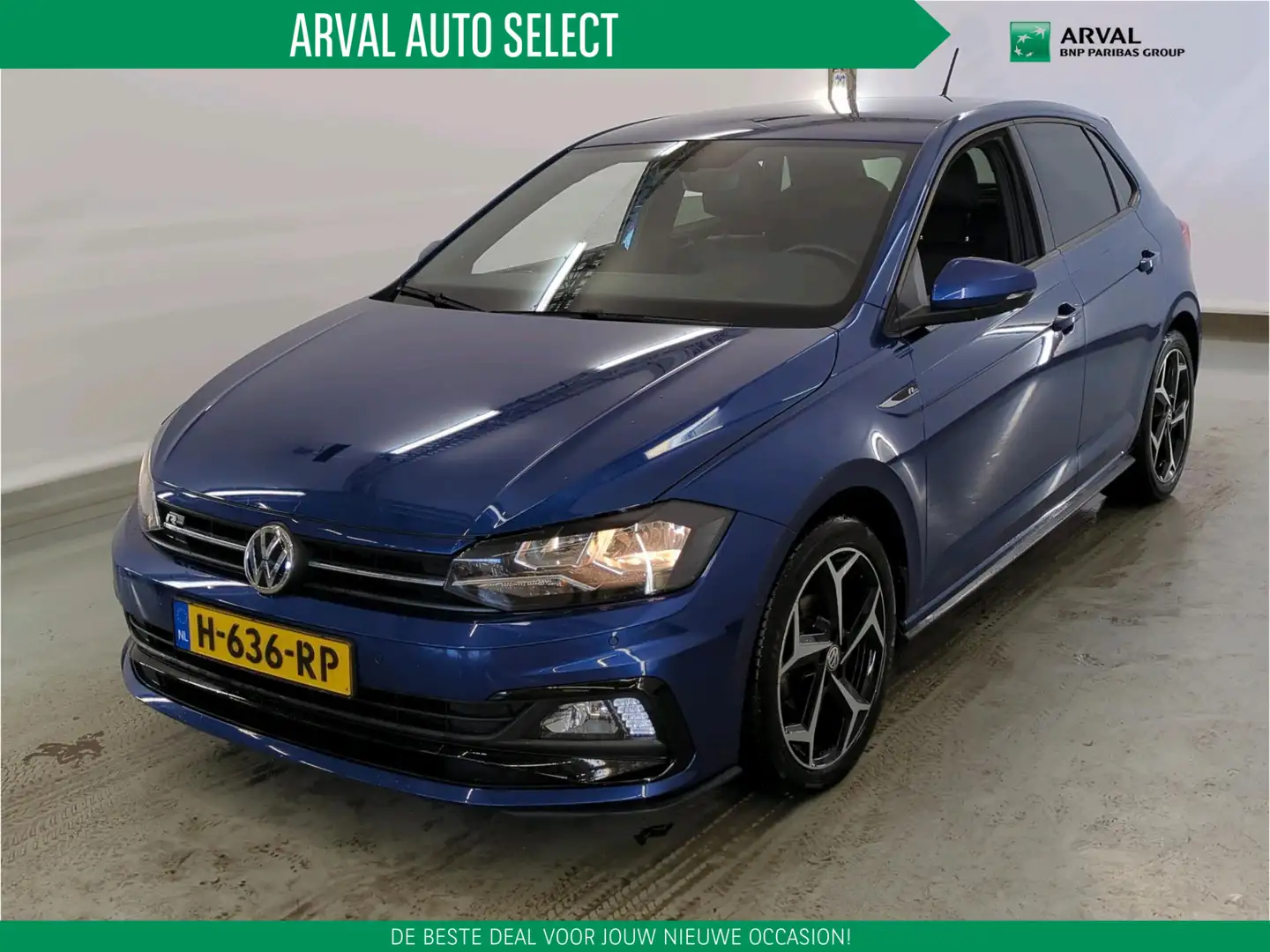 Volkswagen Polo 1.0 TSI 95pk Highline Business R Line 2x | Leder | Bleu - 1
