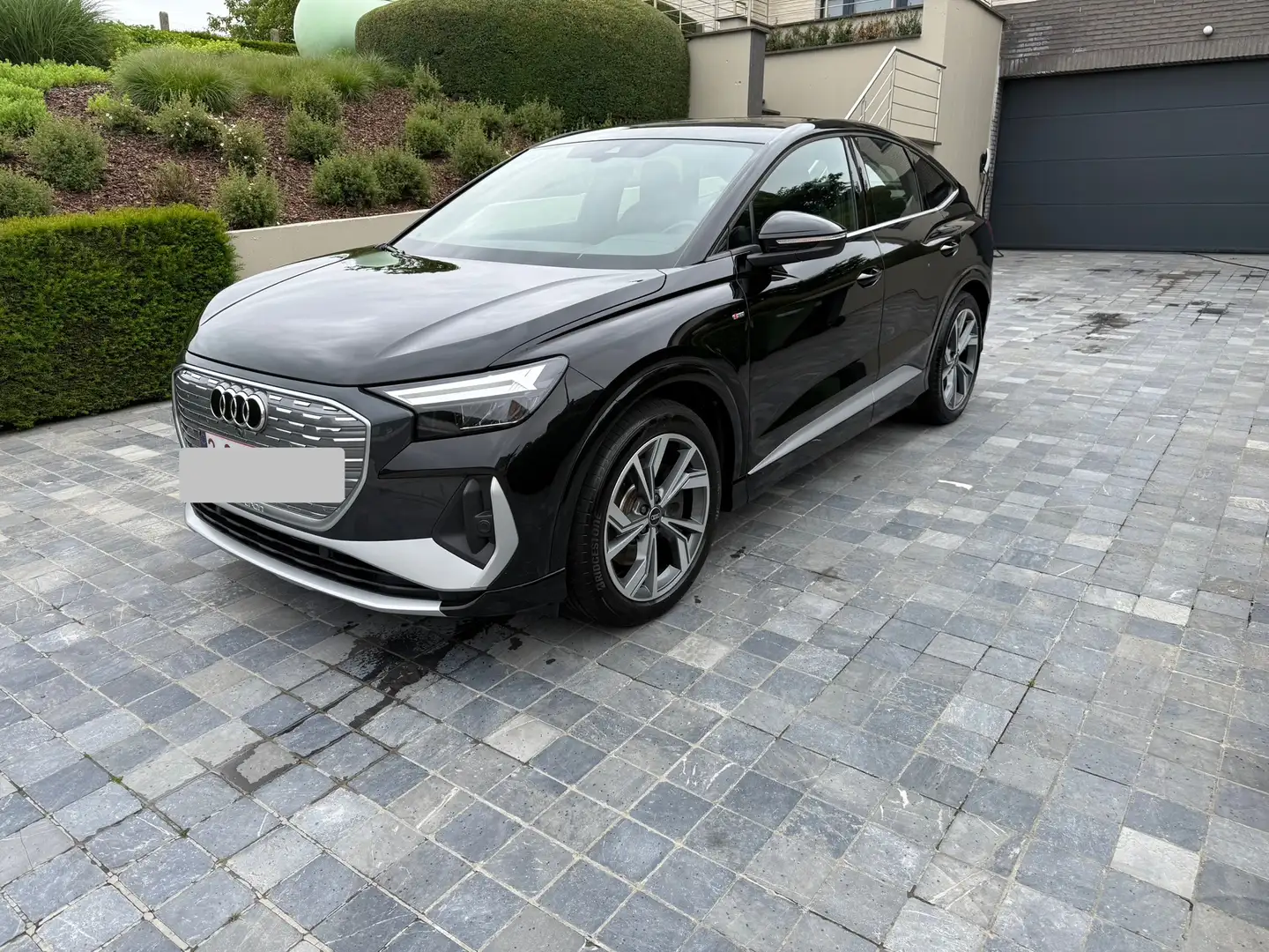 Audi Q4 e-tron 40 Sportback S-line Zwart - 1