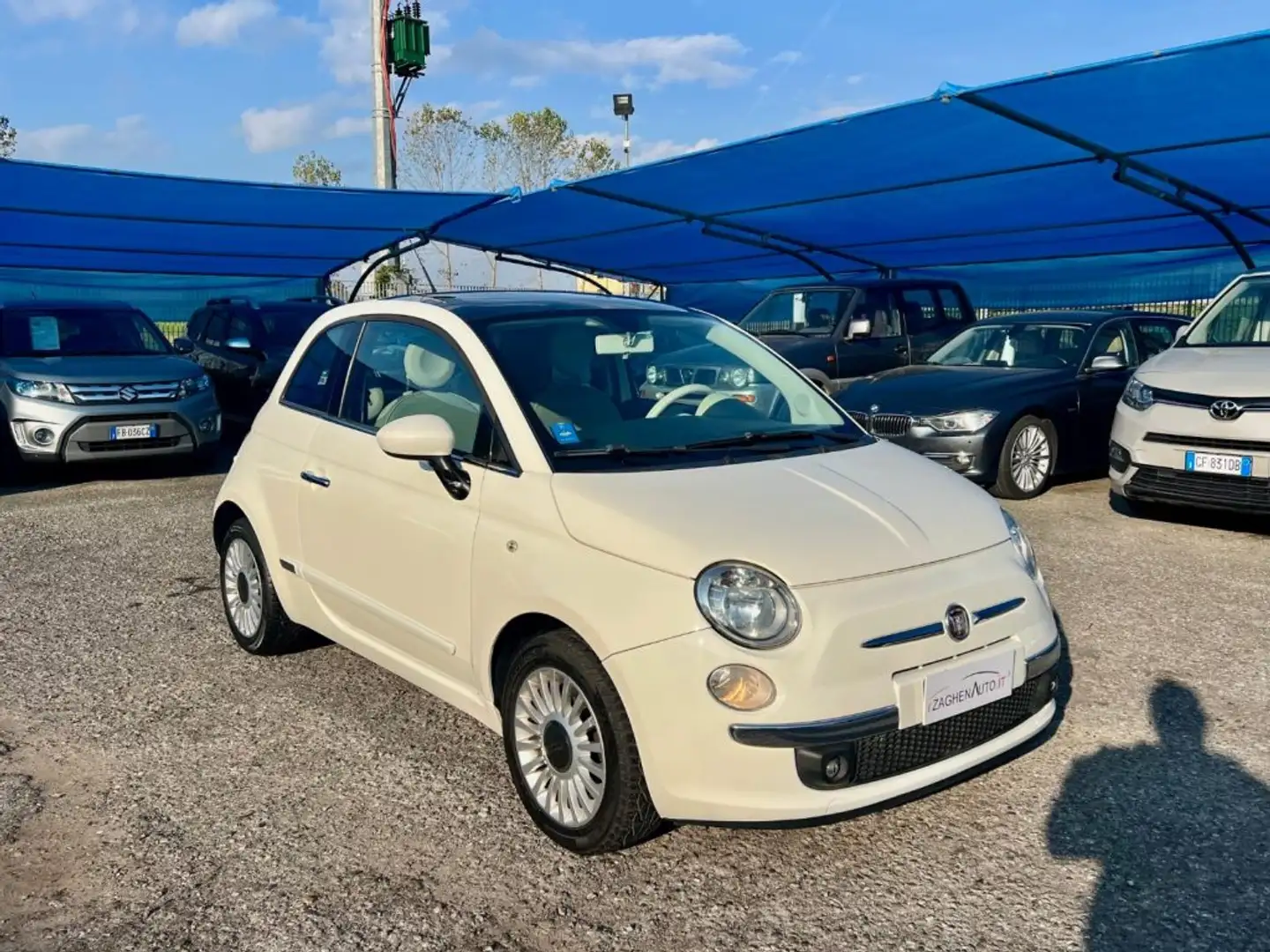 Fiat 500 1.3 Multijet 16V 95 CV Lounge+NEOPATENTATI Weiß - 1