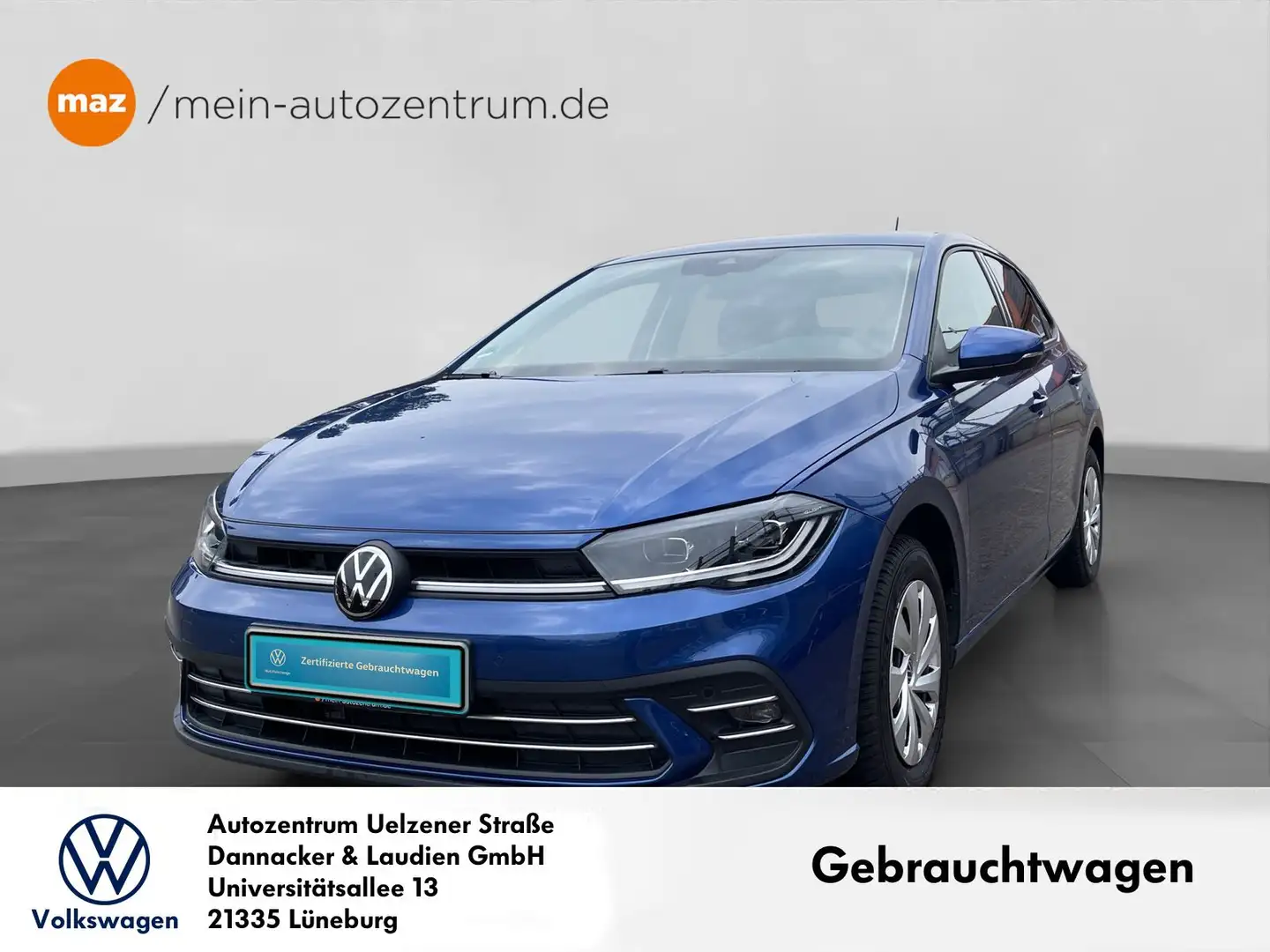 Volkswagen Polo Style 1,0 l TSI OPF 70 kW (95 PS) 5-Gang Navi Blau - 1