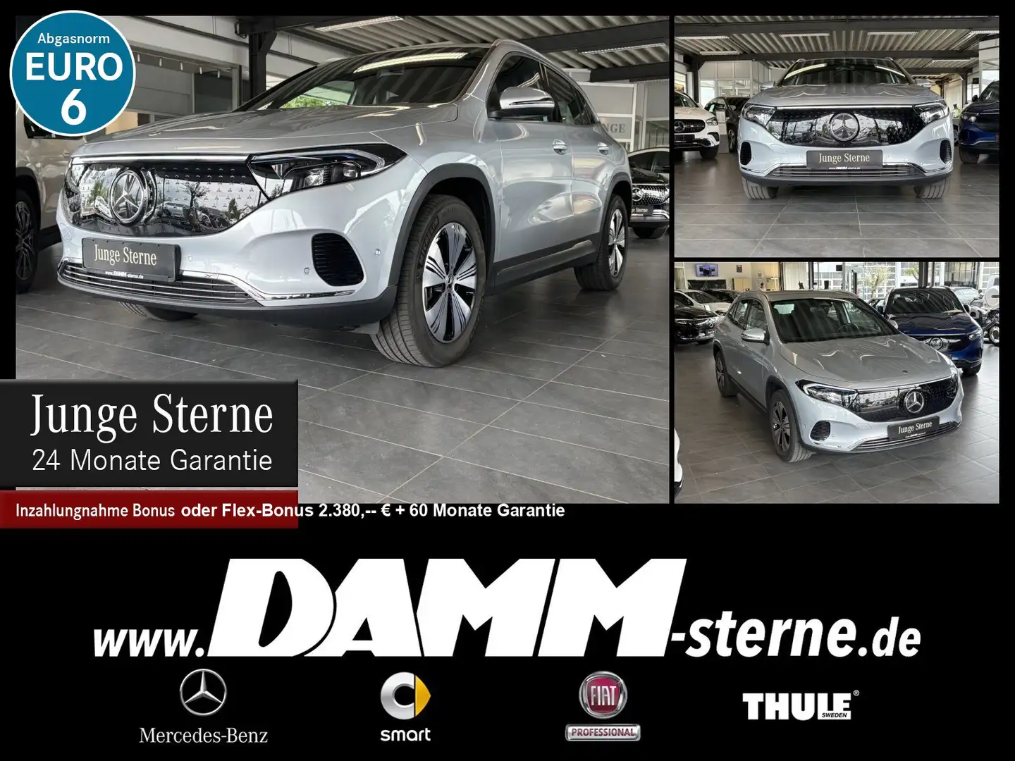 Mercedes-Benz EQA 250 EQA 250 Progressive Adv./AHK/TWA/Kamera/ + Flex Silber - 1